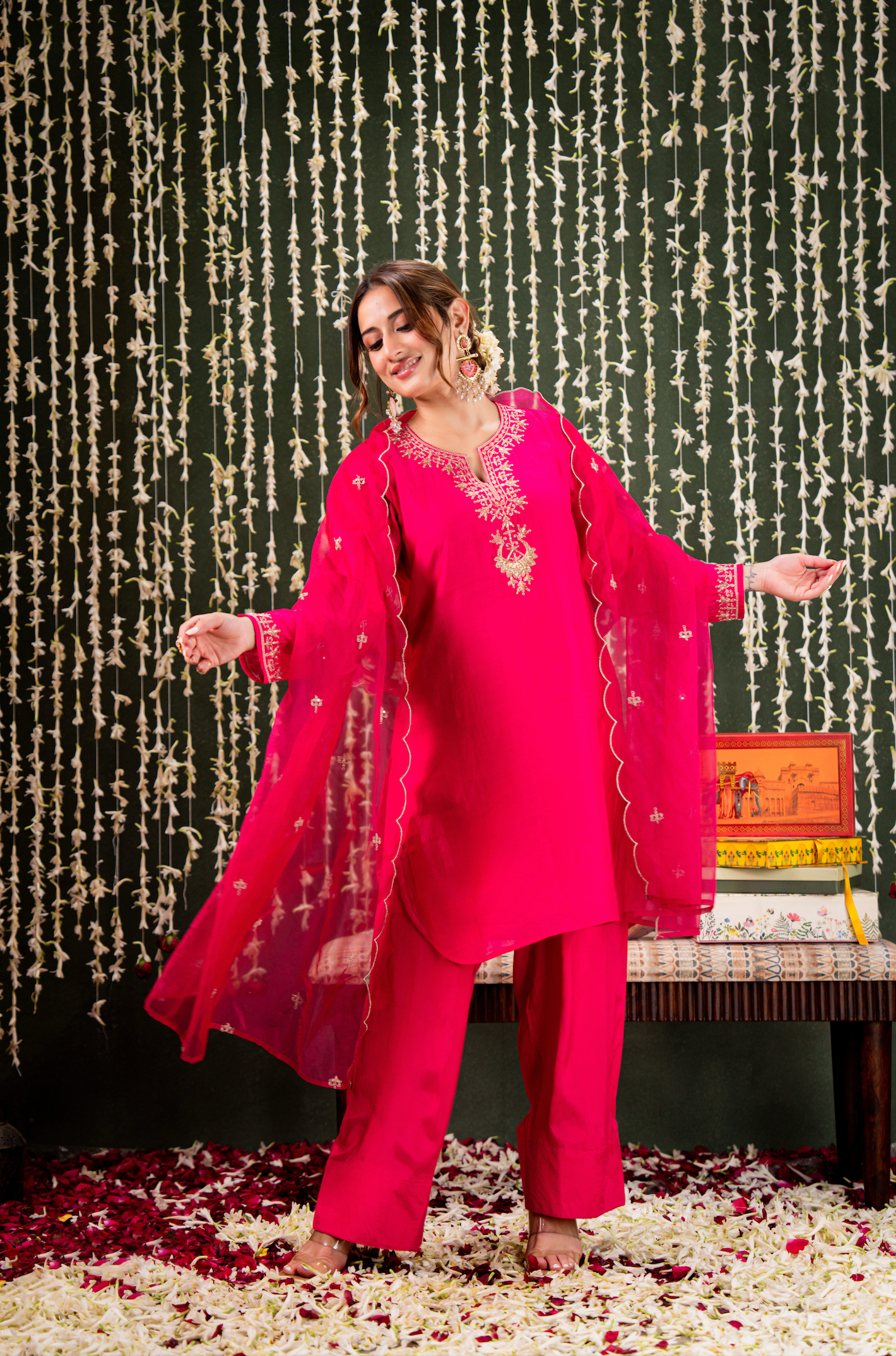 Blushing Berry Farsi Salwar Suit Set
