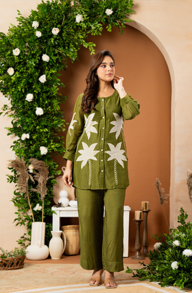 Olive Opulence Co-ord Set