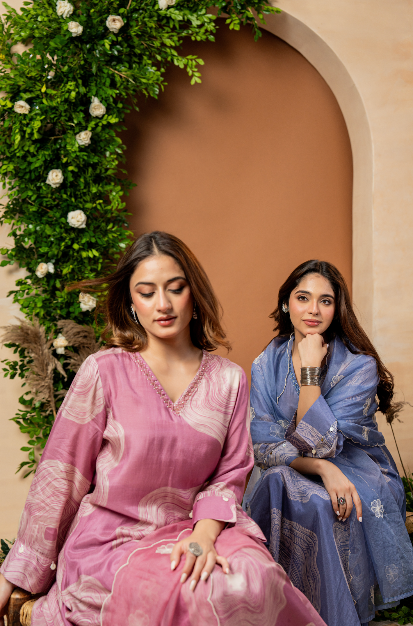 Blush Rose Muslin Suit Set