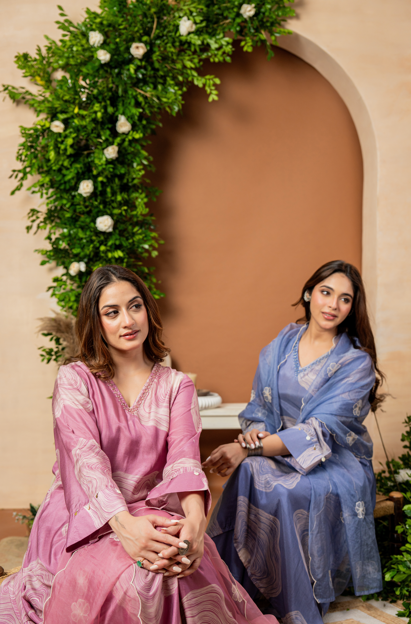 Blush Rose Muslin Suit Set