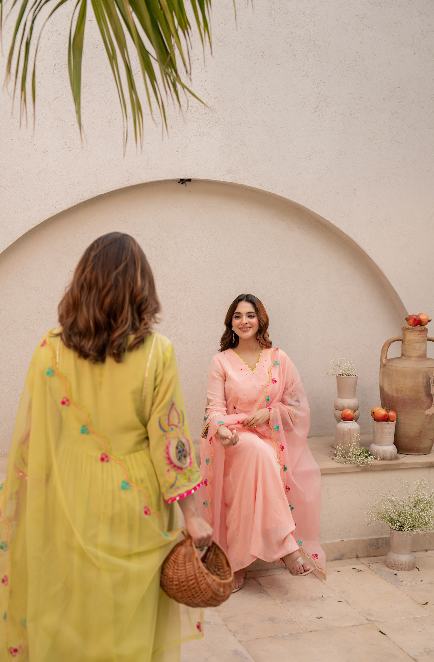 Lemon Zest Anarkali Suit Set