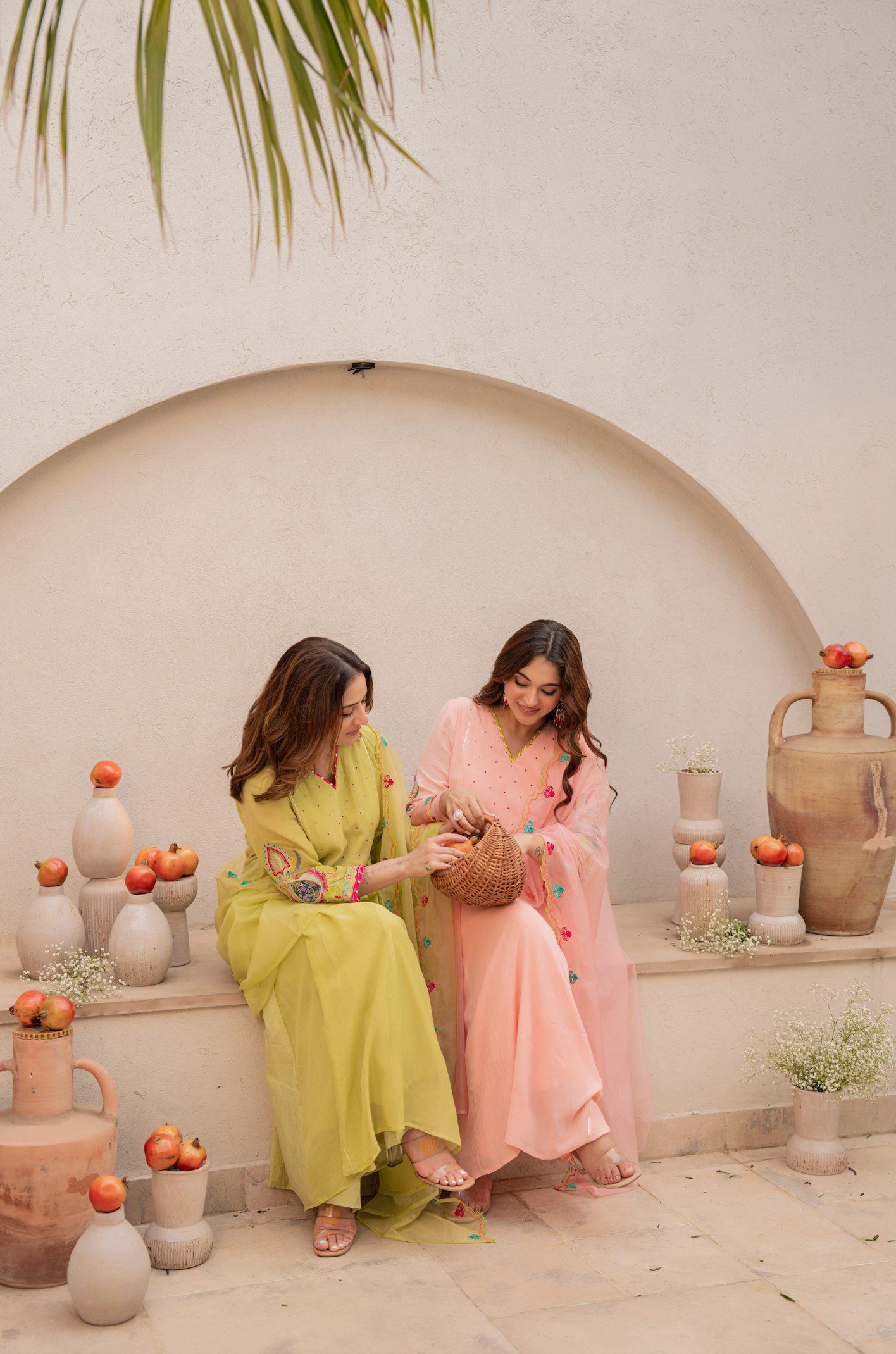 Lemon Zest Anarkali Suit Set