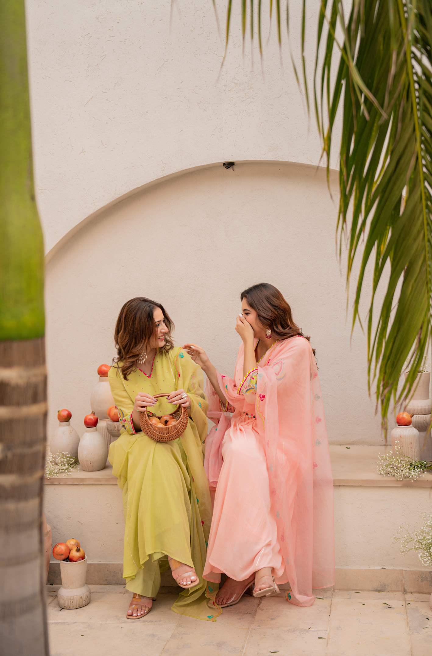 Lemon Zest Anarkali Suit Set