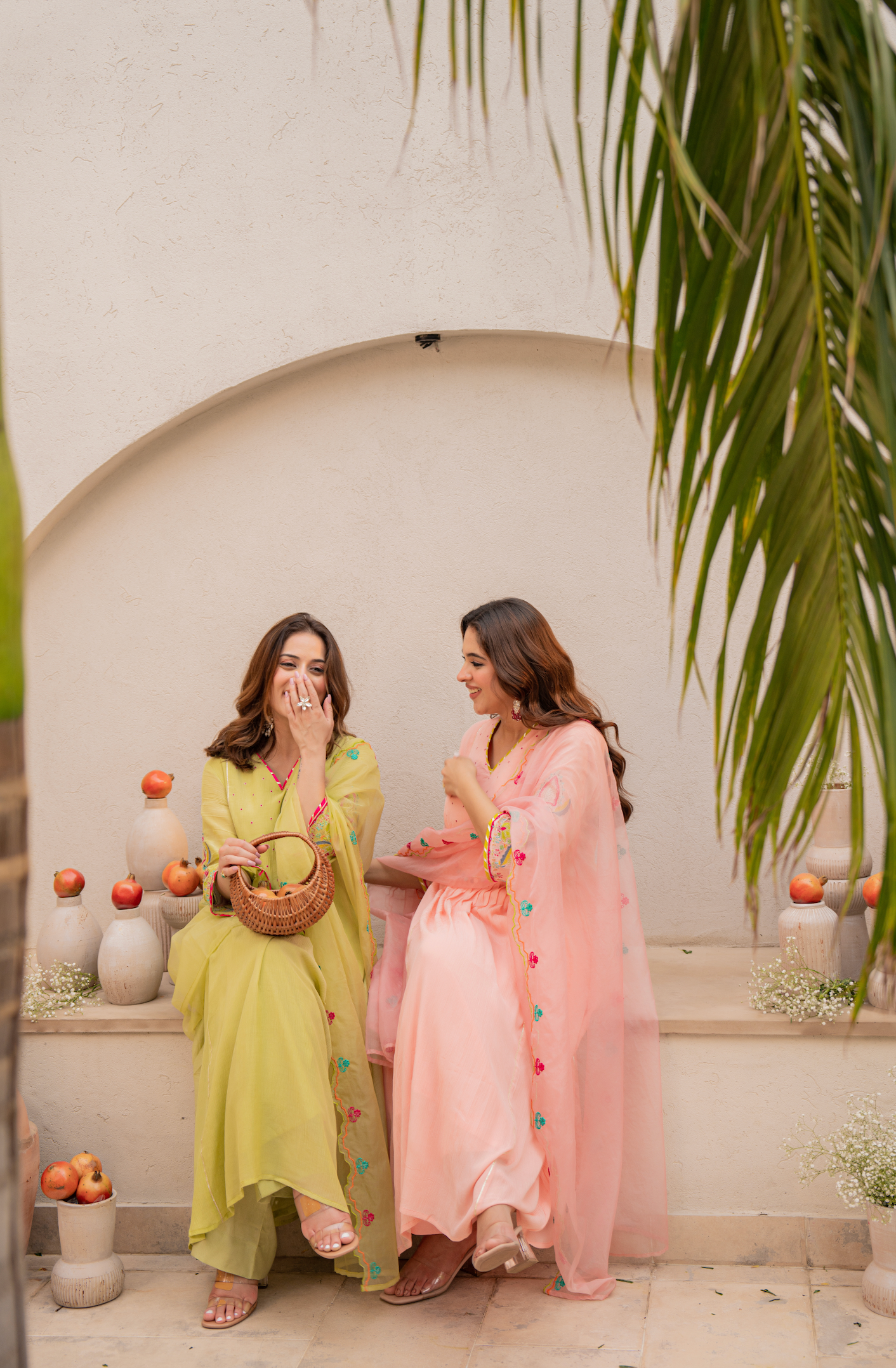 Lemon Zest Anarkali Suit Set
