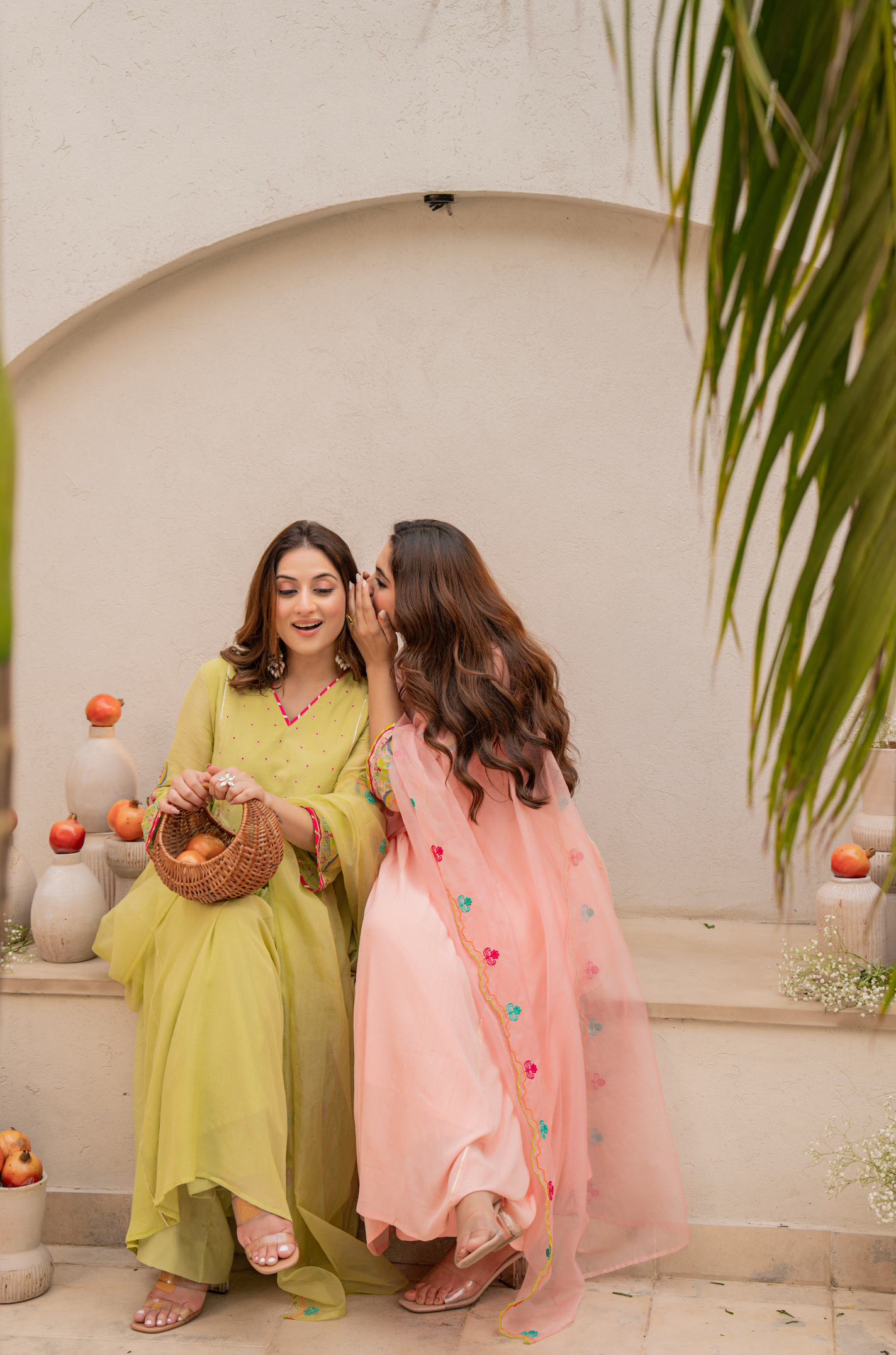 Lemon Zest Anarkali Suit Set