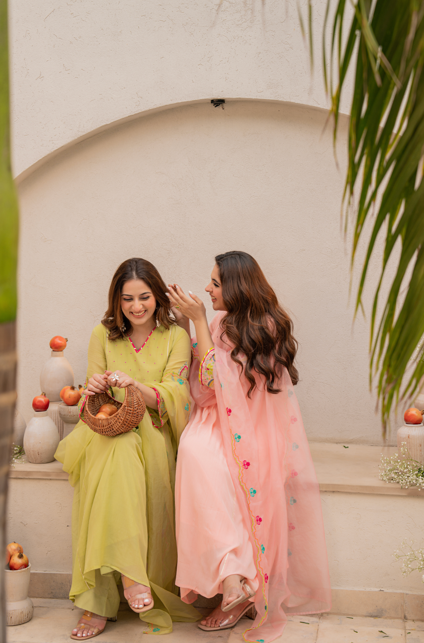 Lemon Zest Anarkali Suit Set