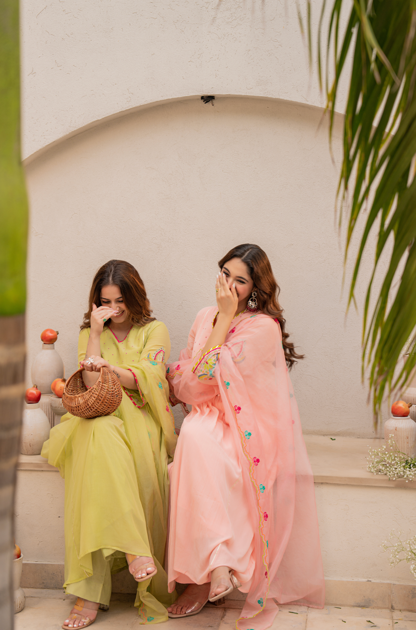 Lemon Zest Anarkali Suit Set