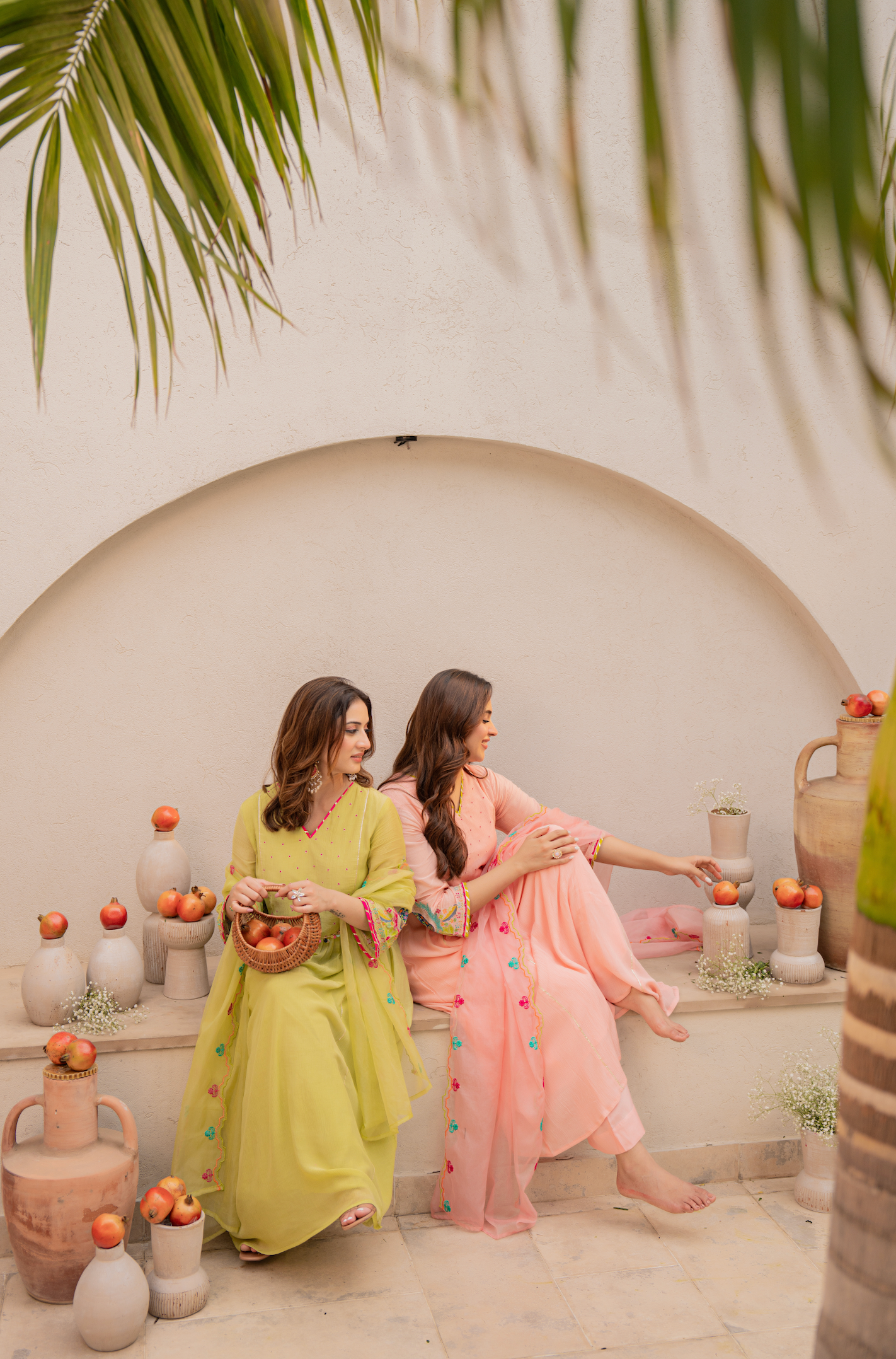 Lemon Zest Anarkali Suit Set