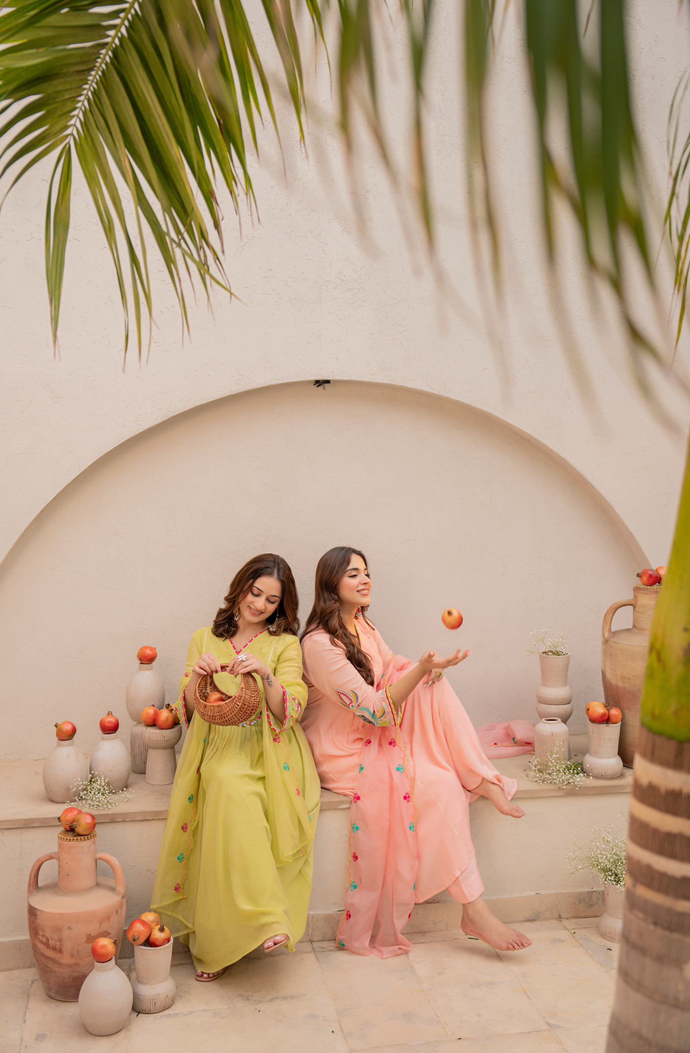 Lemon Zest Anarkali Suit Set