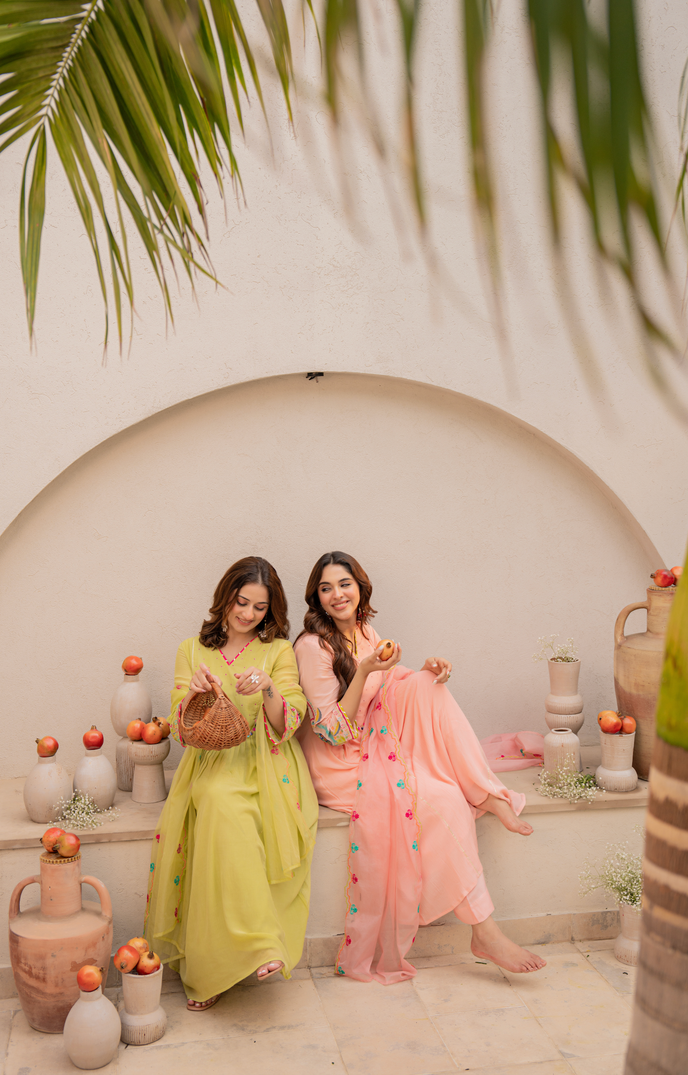 Lemon Zest Anarkali Suit Set