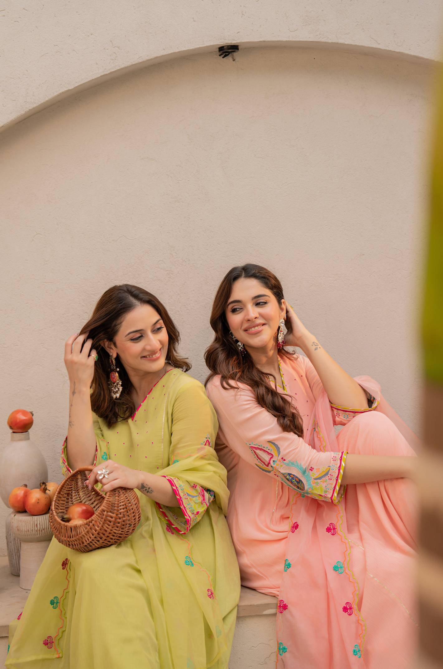 Lemon Zest Anarkali Suit Set