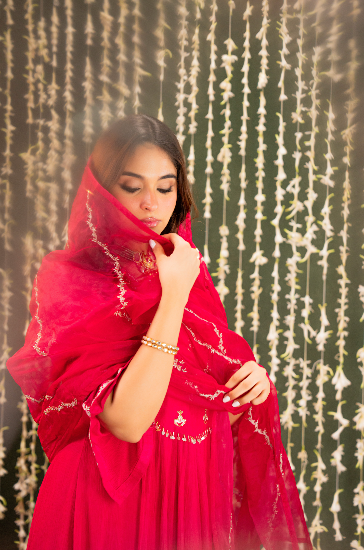 Blush Saga Crush Chanderi Suit Set