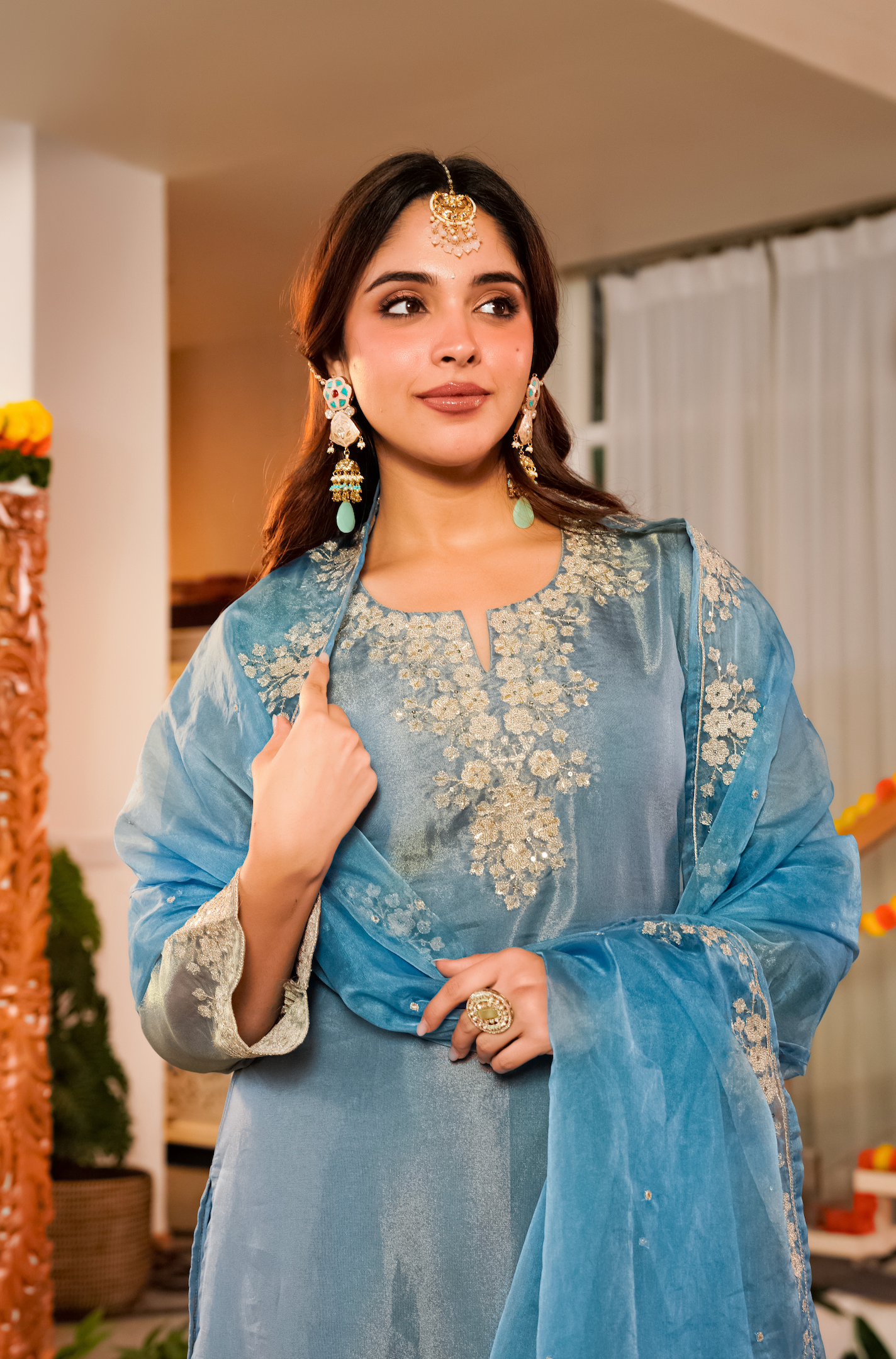 Serene Mist Tissue Suit Set