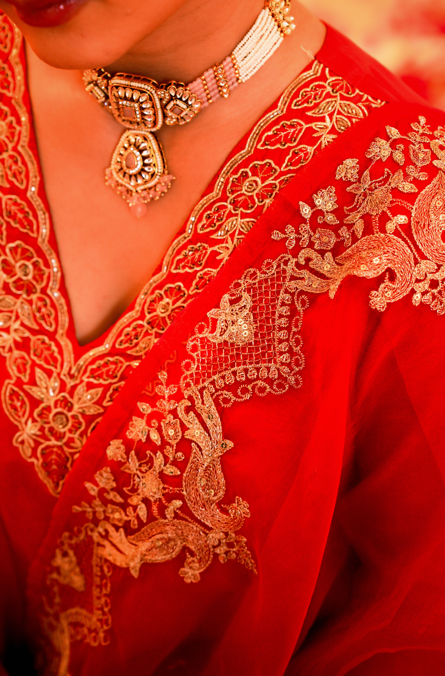 Amber Aura Russian Silk Suit Set