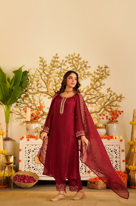 Garnet Grace Ensemble Suit Set