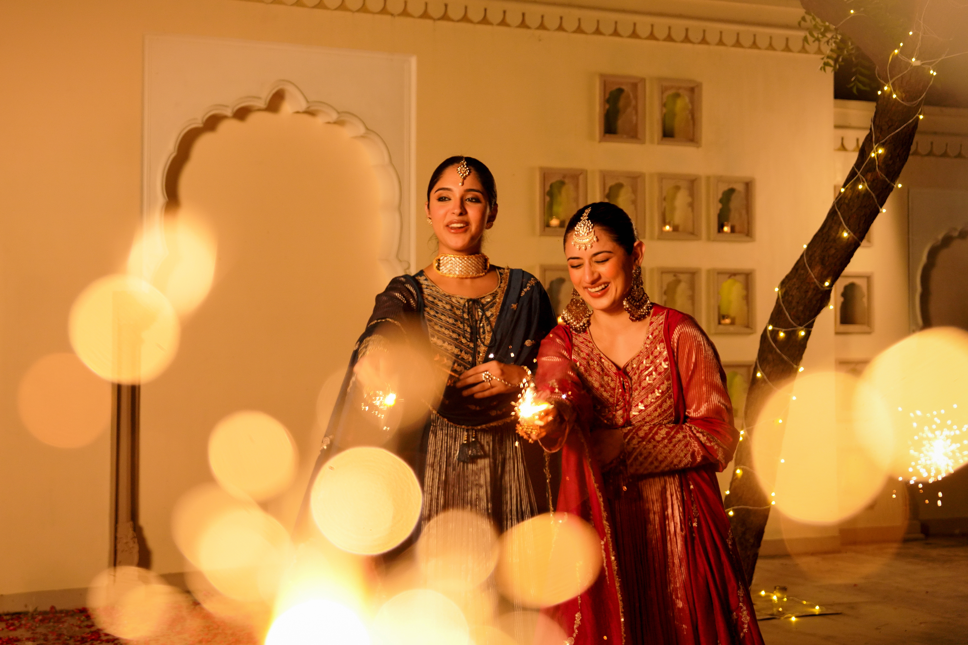 Blush Royale Flared Chanderi Suit Set