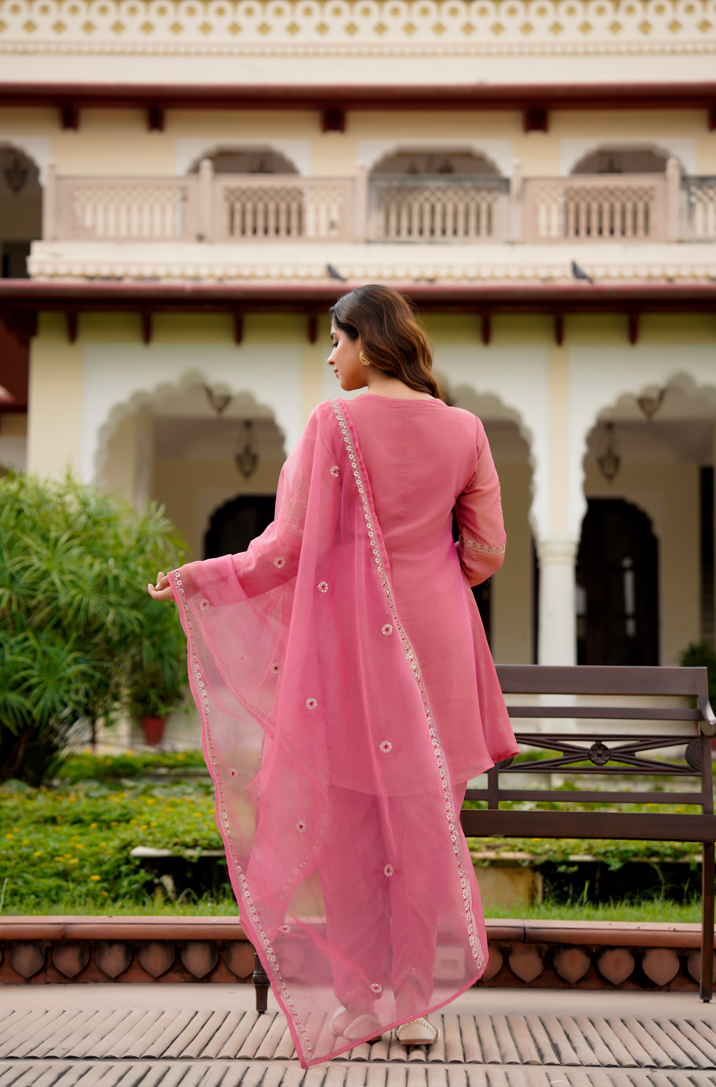 Rose Blush Swiss Tissue Suit Set