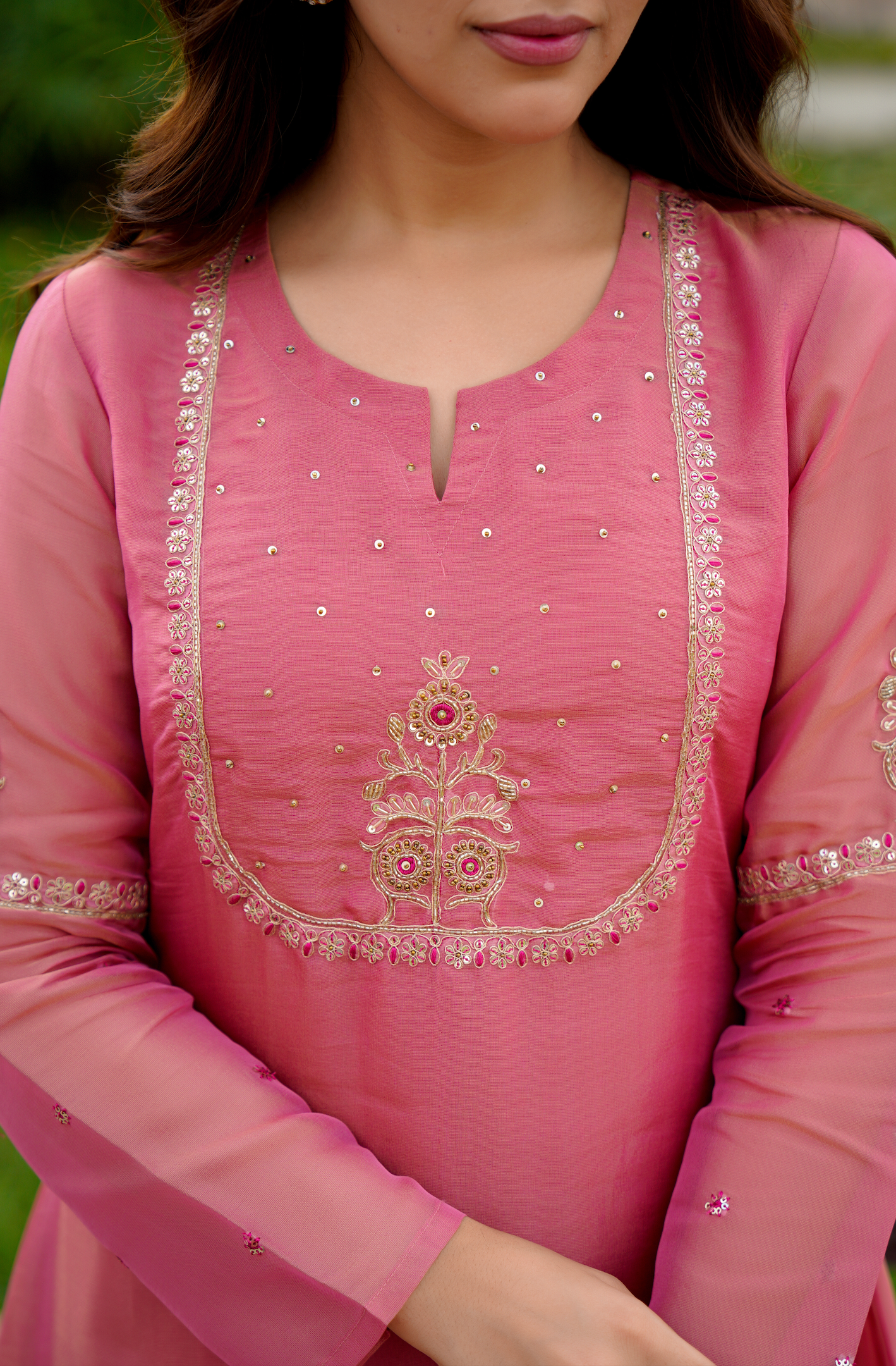 Rose Blush Swiss Tissue Suit Set