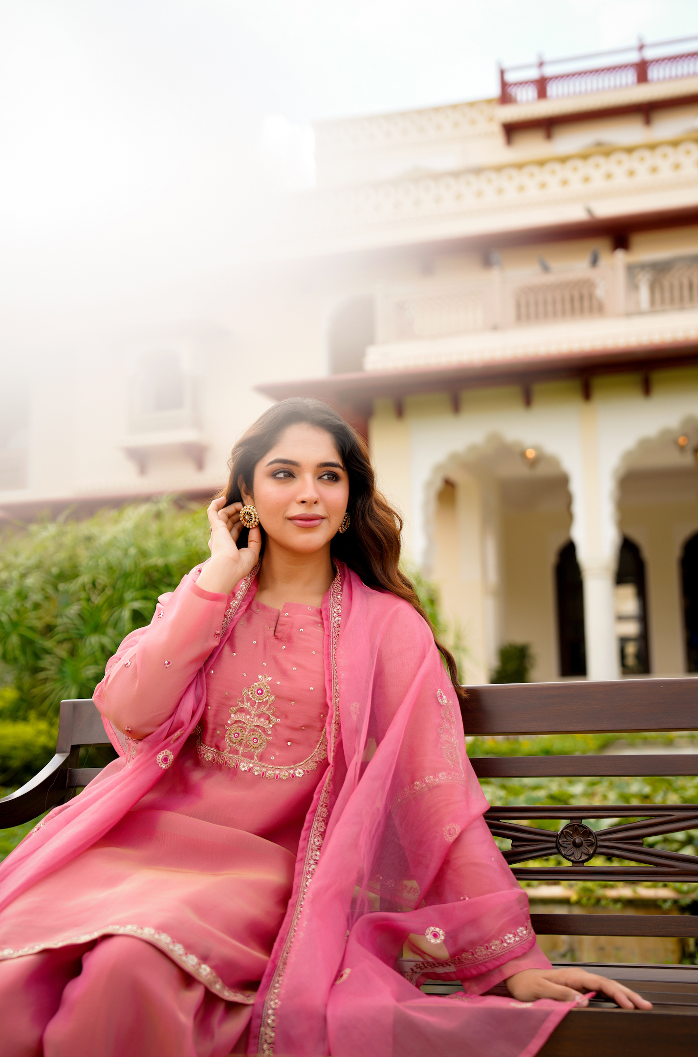 Rose Blush Swiss Tissue Suit Set