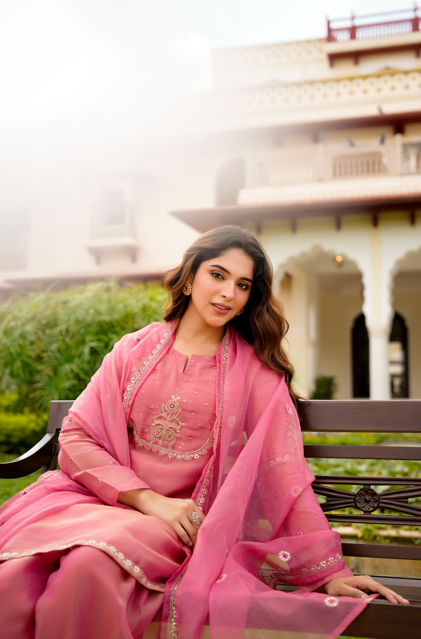 Rose Blush Swiss Tissue Suit Set