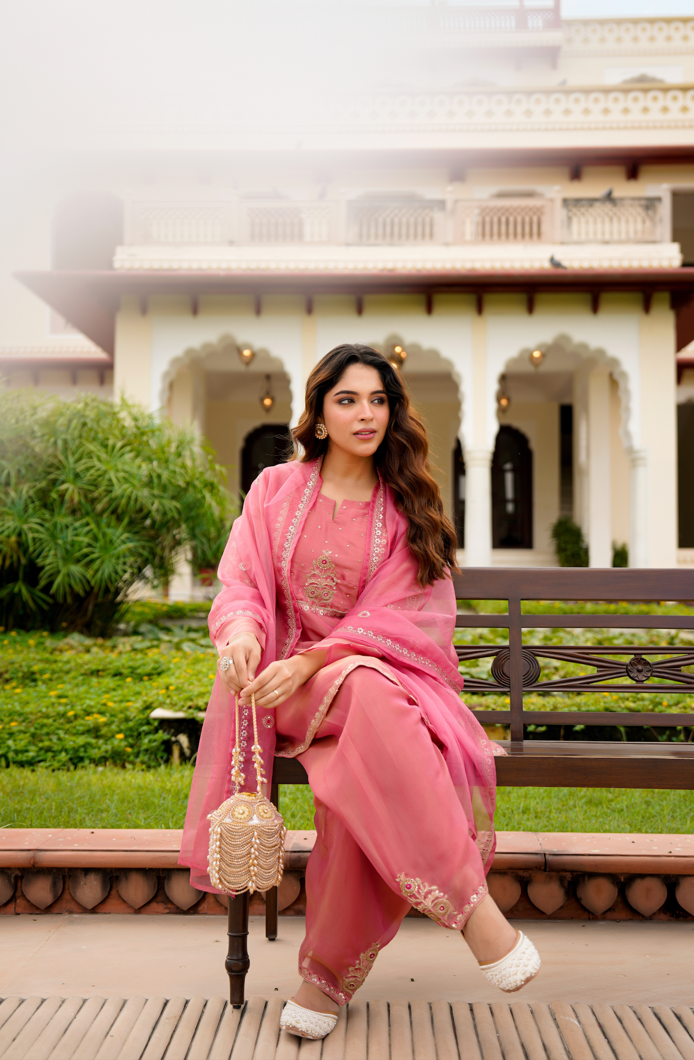 Rose Blush Swiss Tissue Suit Set