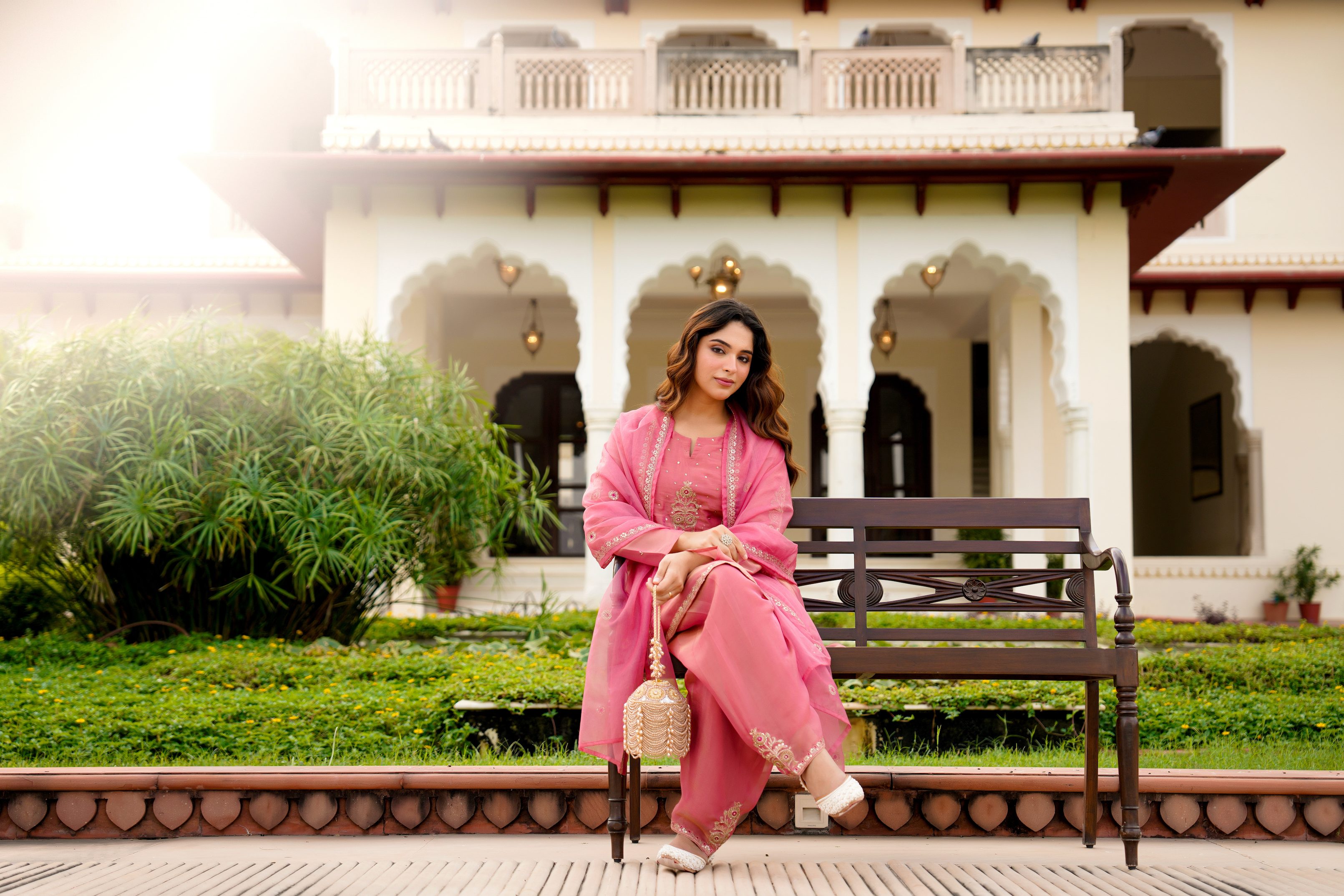 Rose Blush Swiss Tissue Suit Set