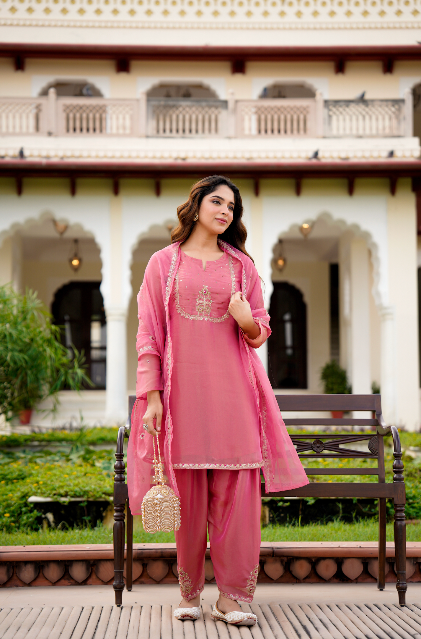 Rose Blush Swiss Tissue Suit Set