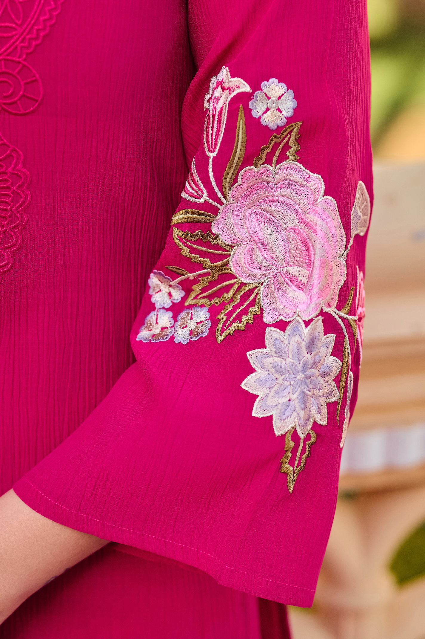 Noor Magenta Embellished Suit Set