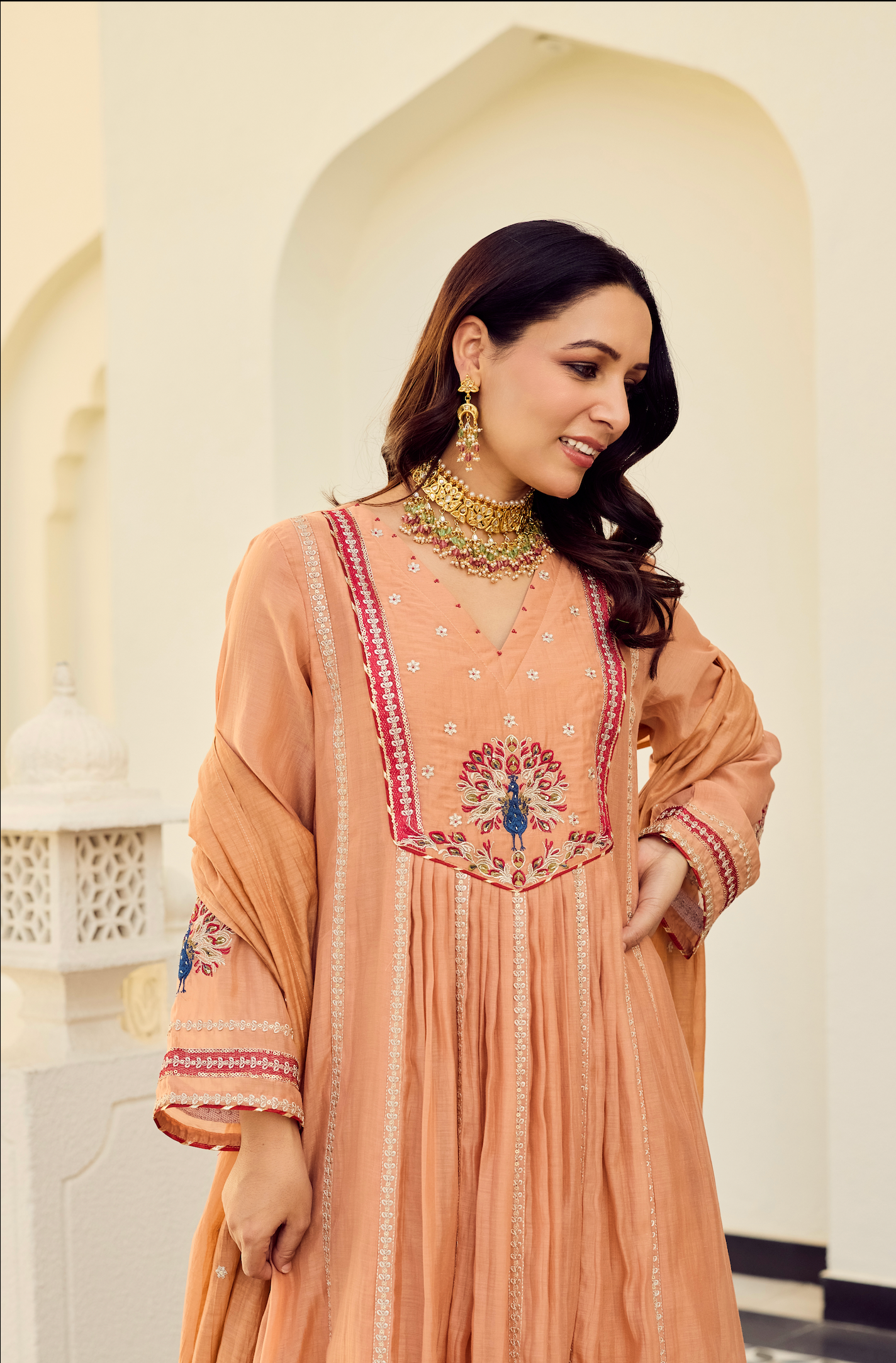 Rust Royale Embroidered Suit Set