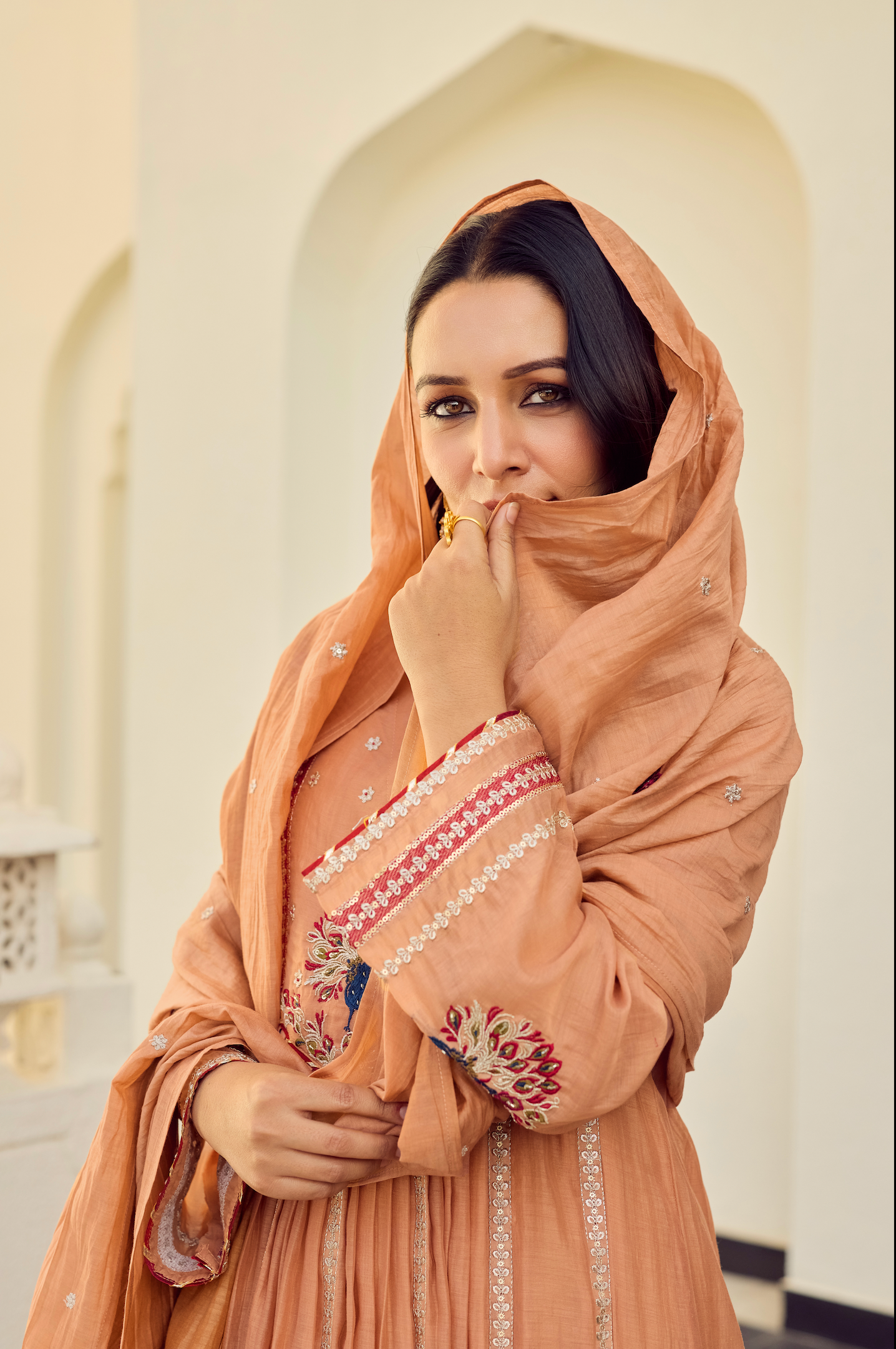 Rust Royale Embroidered Suit Set