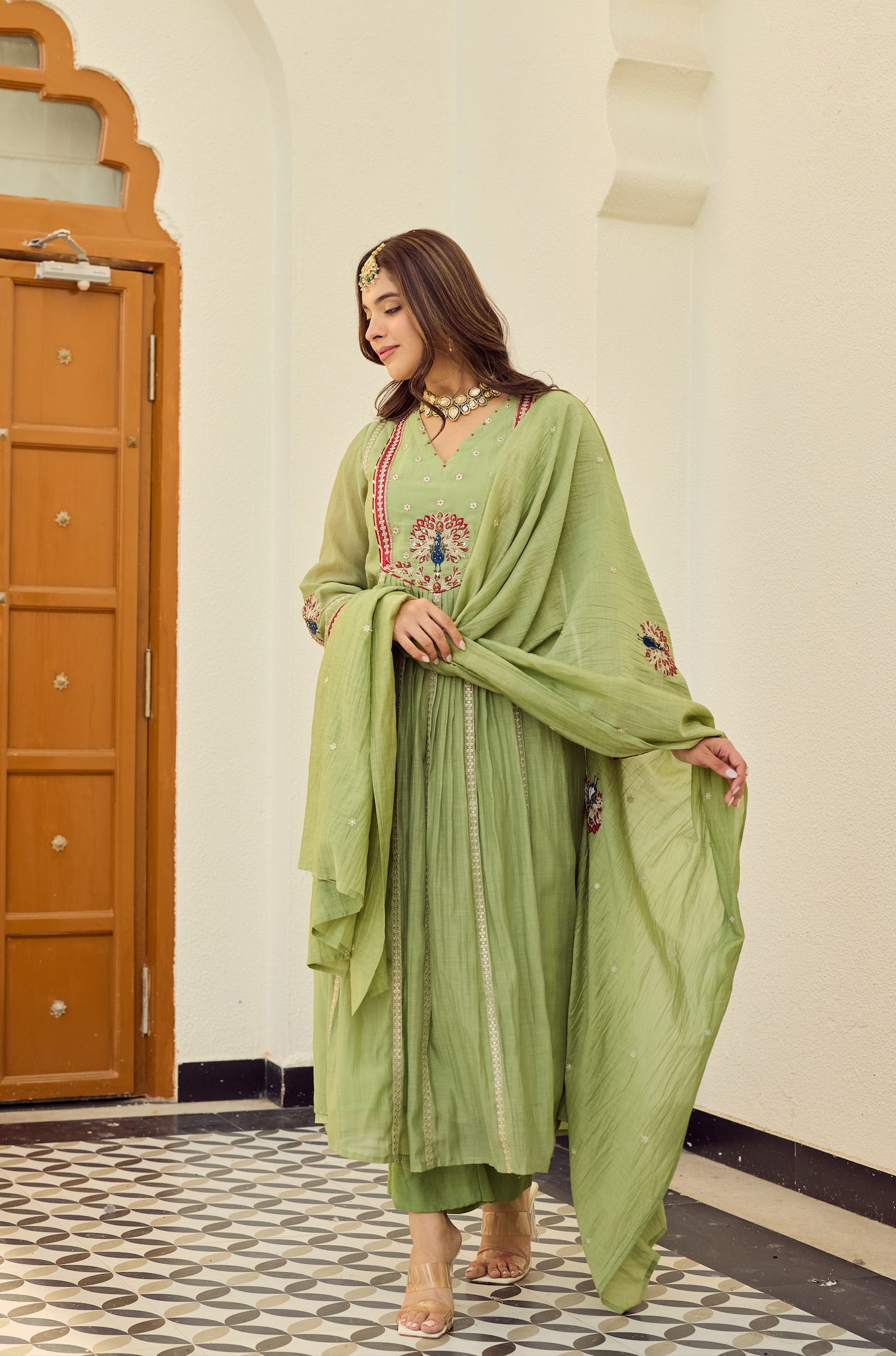 Pista Grace Embroidered Suit Set