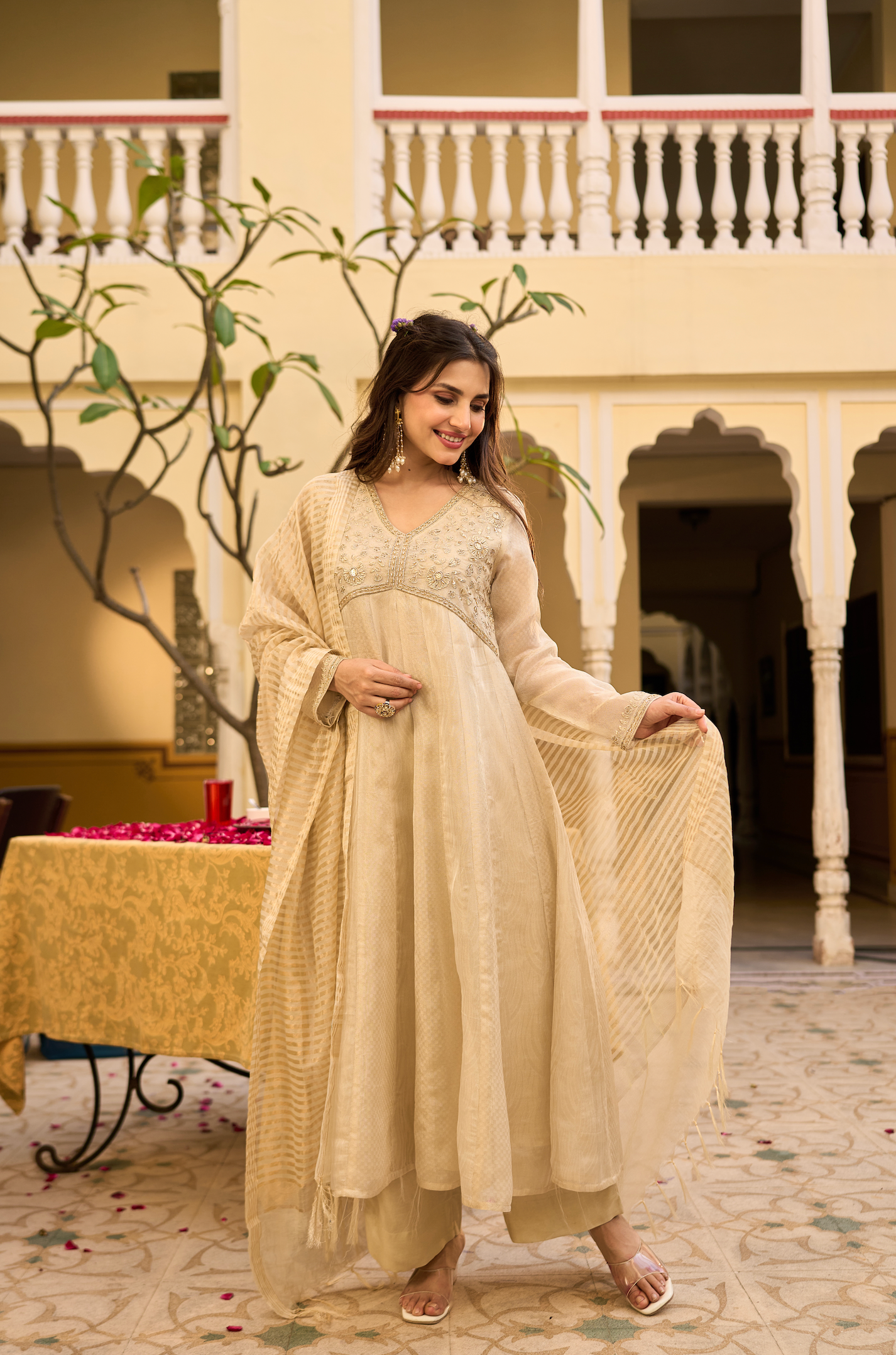 Golden Whisper Noor Suit Set