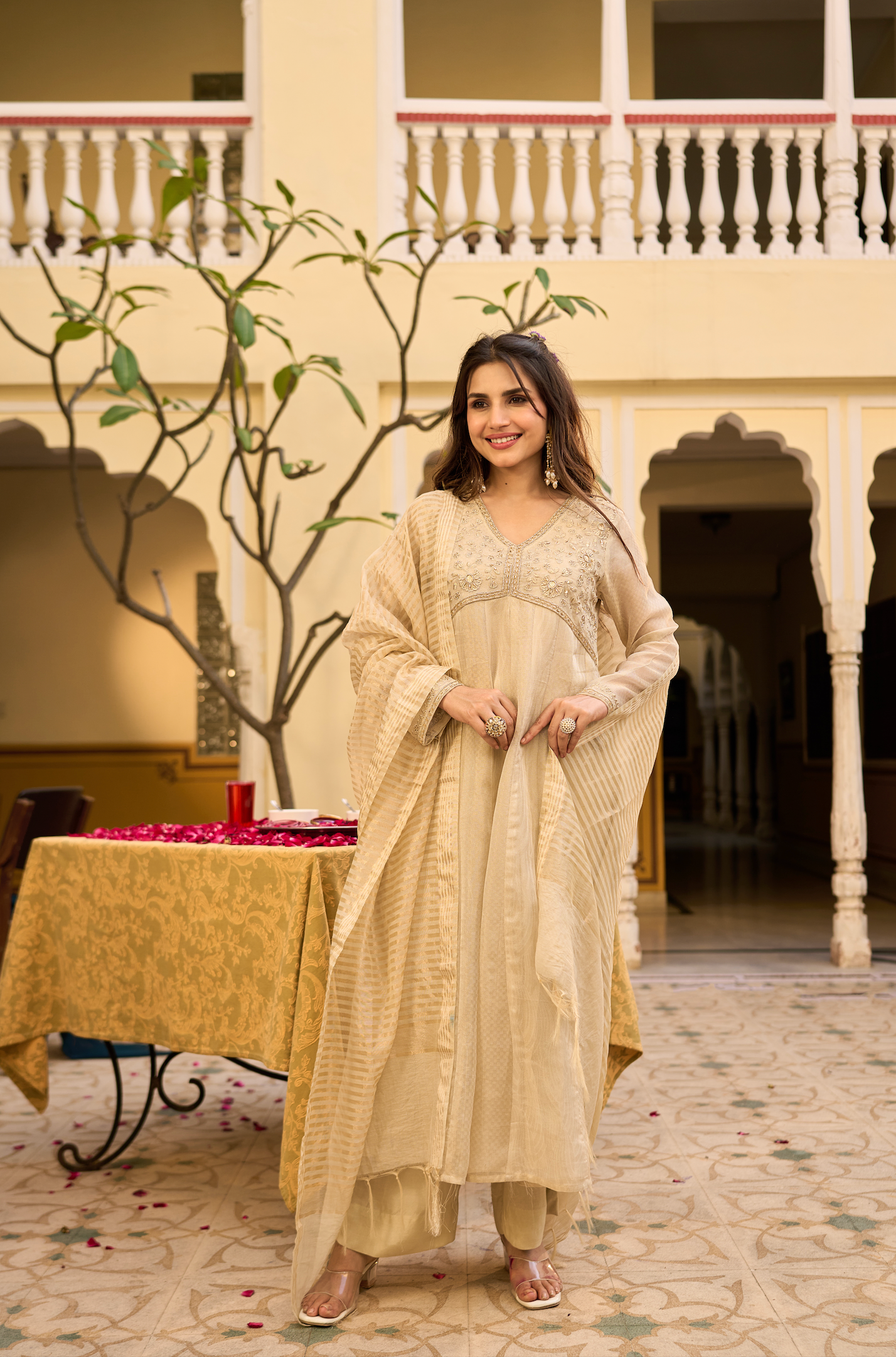 Golden Whisper Noor Suit Set