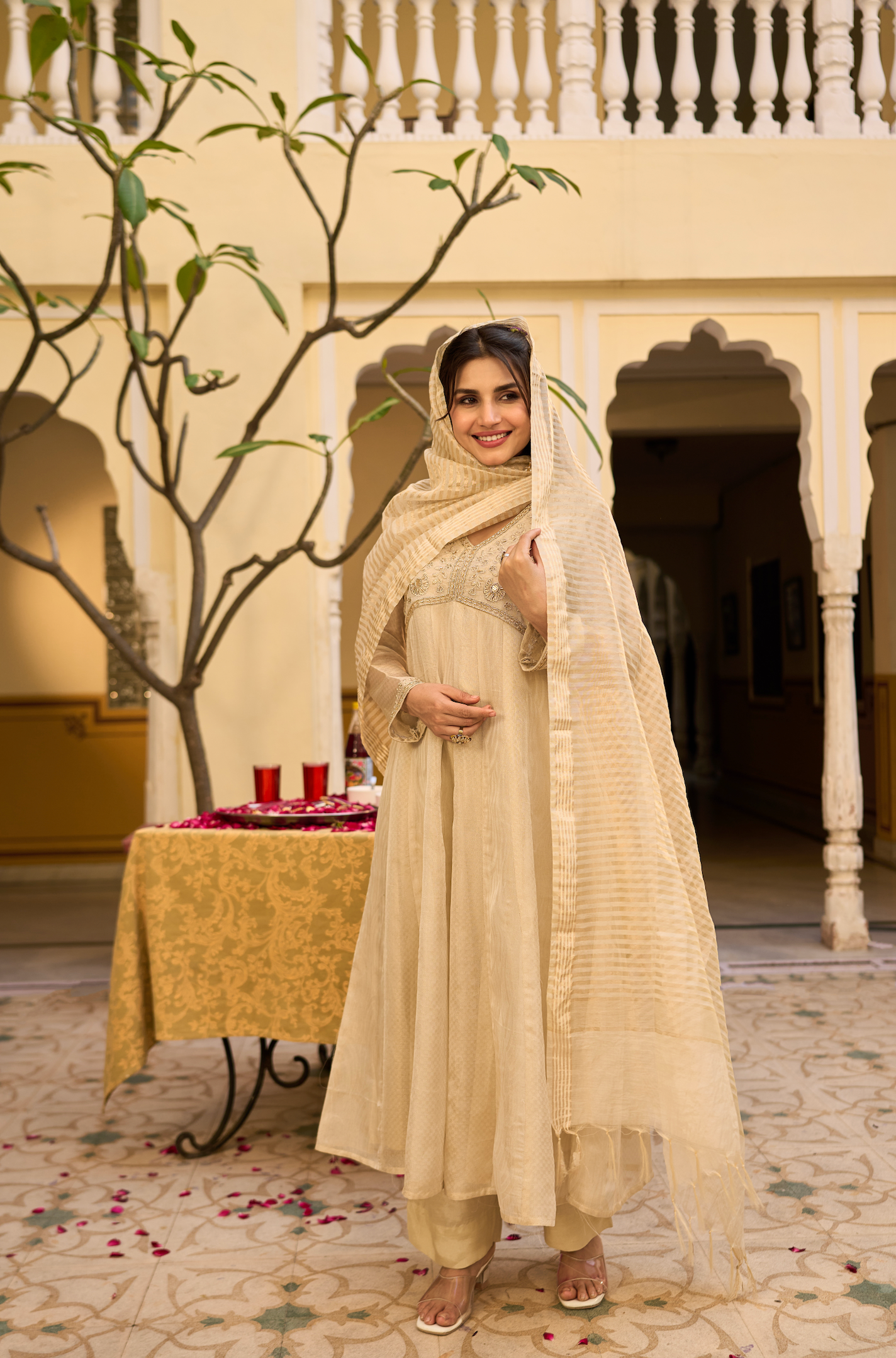 Golden Whisper Noor Suit Set