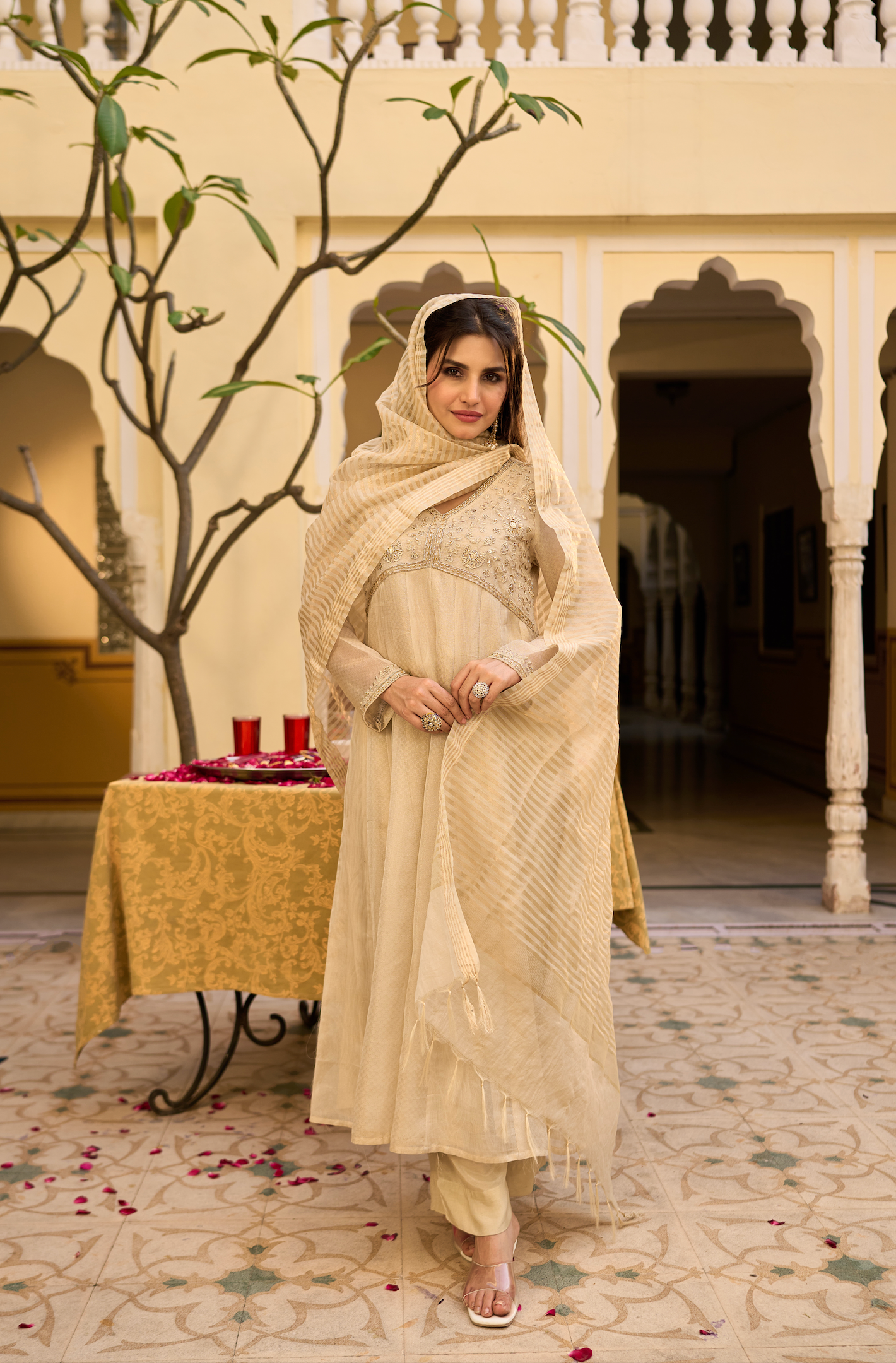 Golden Whisper Noor Suit Set