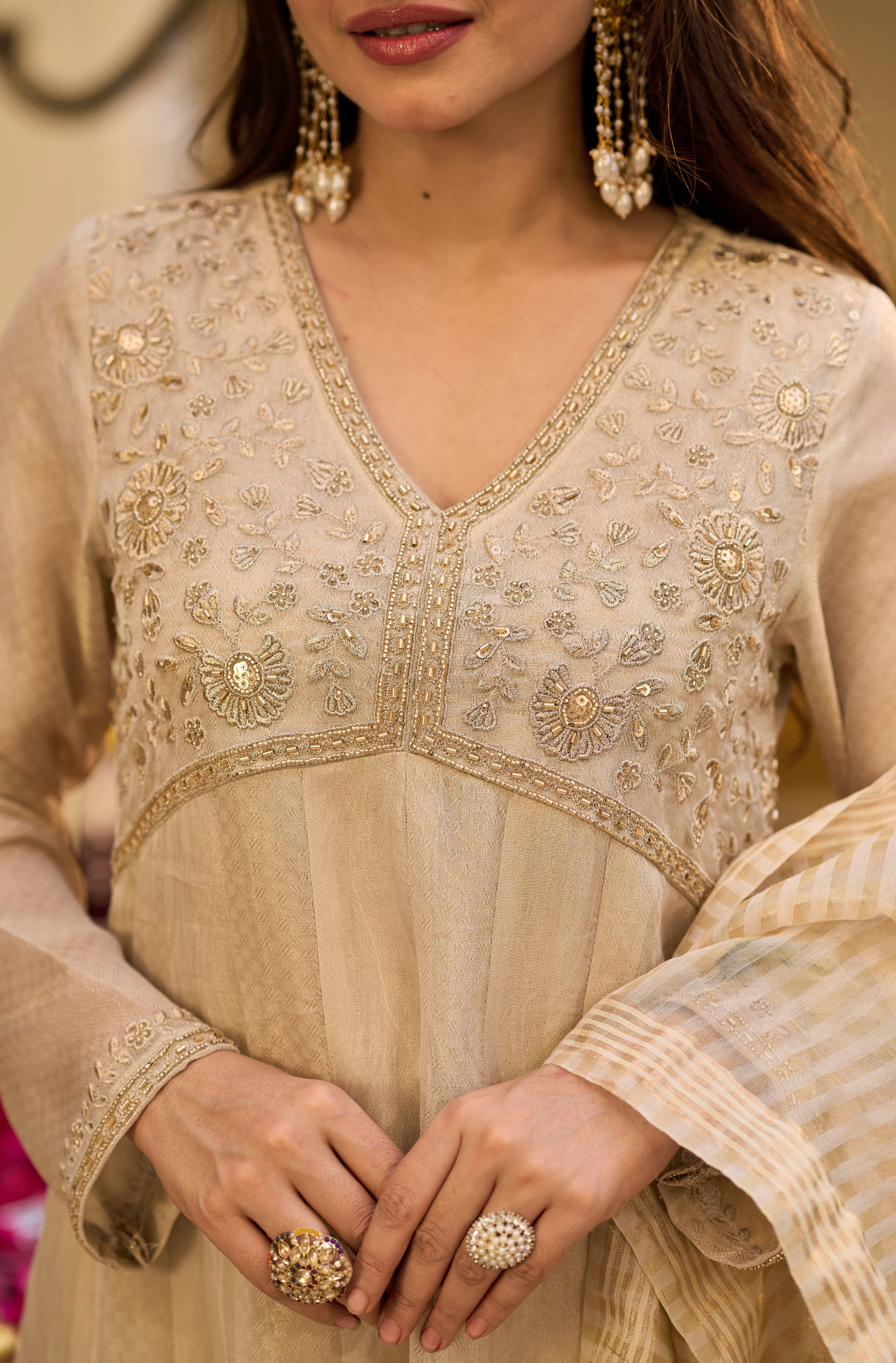 Golden Whisper Noor Suit Set