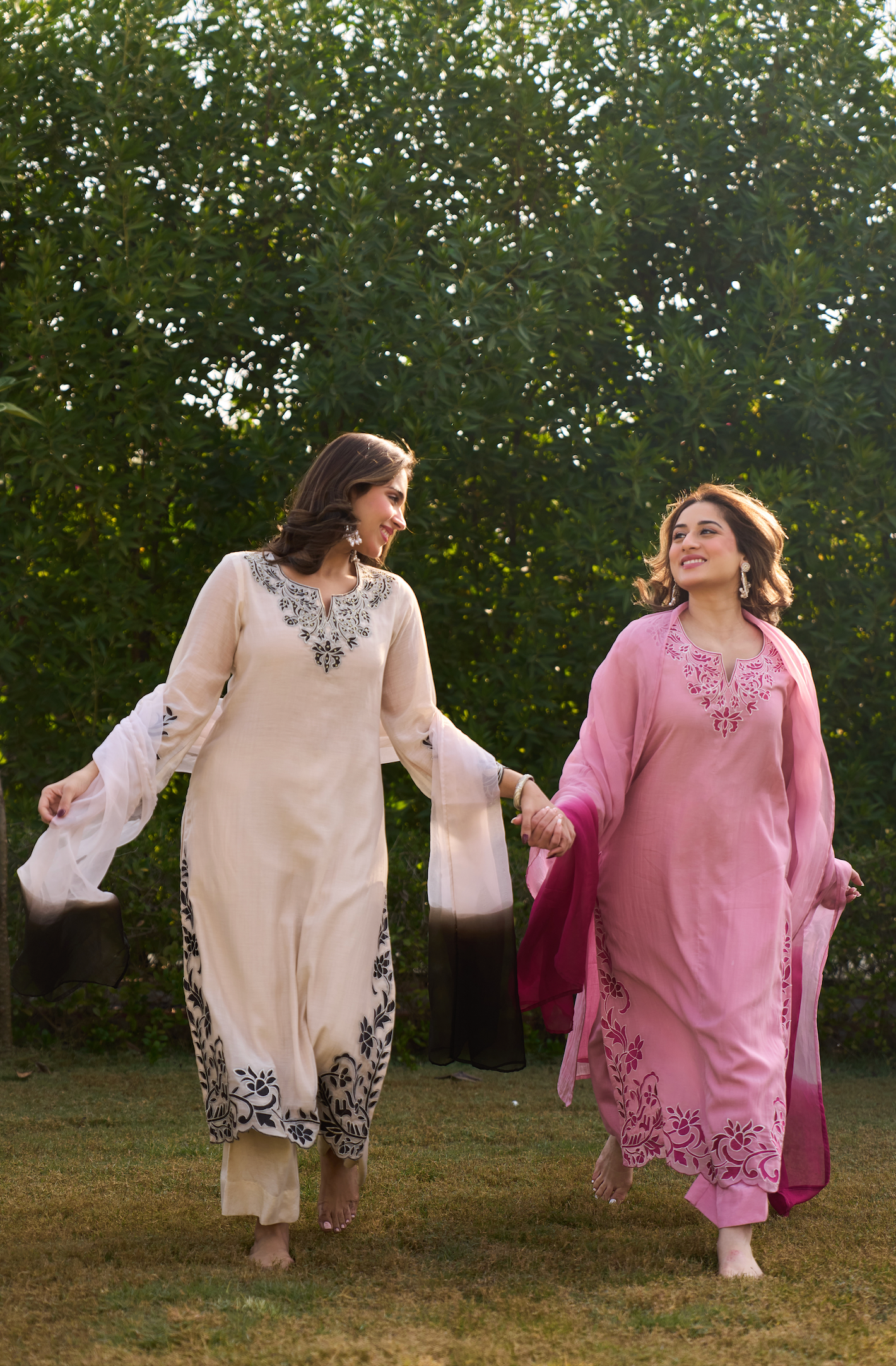 Ivory Shadow Ensemble Suit Set