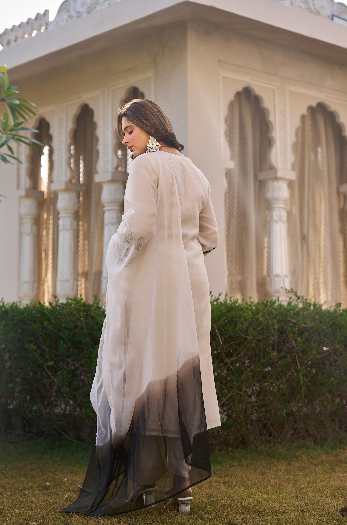 Ivory Shadow Ensemble Suit Set