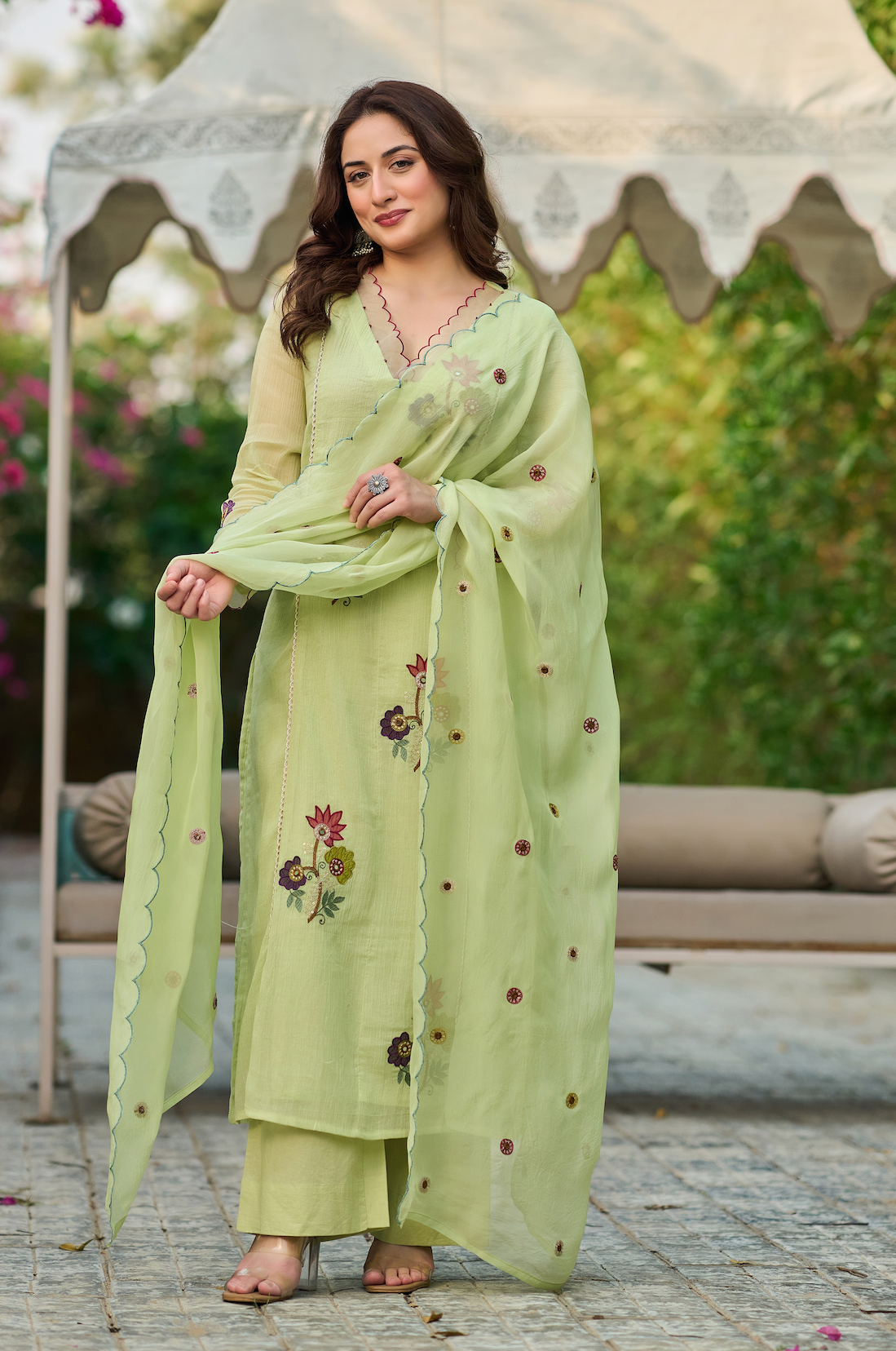 Pistachio Green Kurta  Set