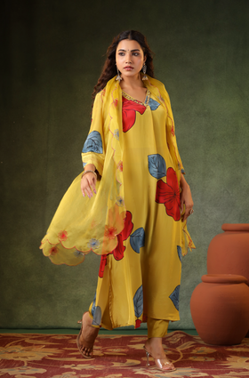 Mustard Yellow Suit Set
