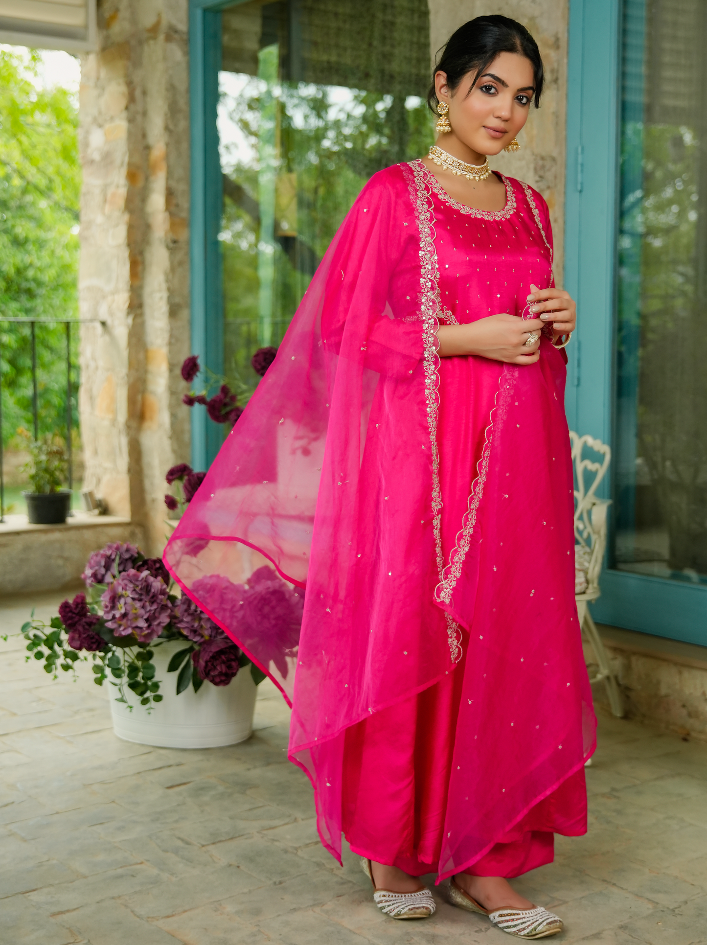 Rani Russian Silk Suit Set