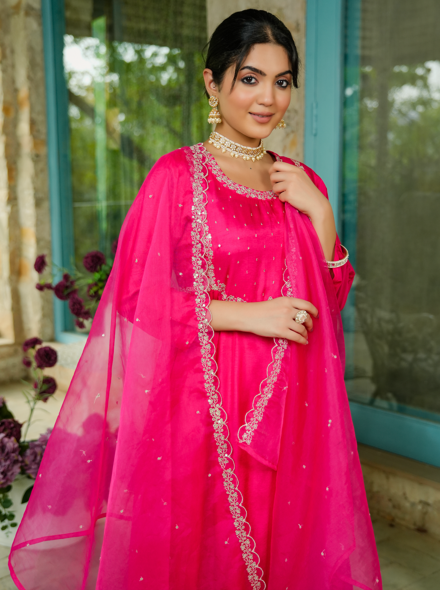 Rani Russian Silk Suit Set