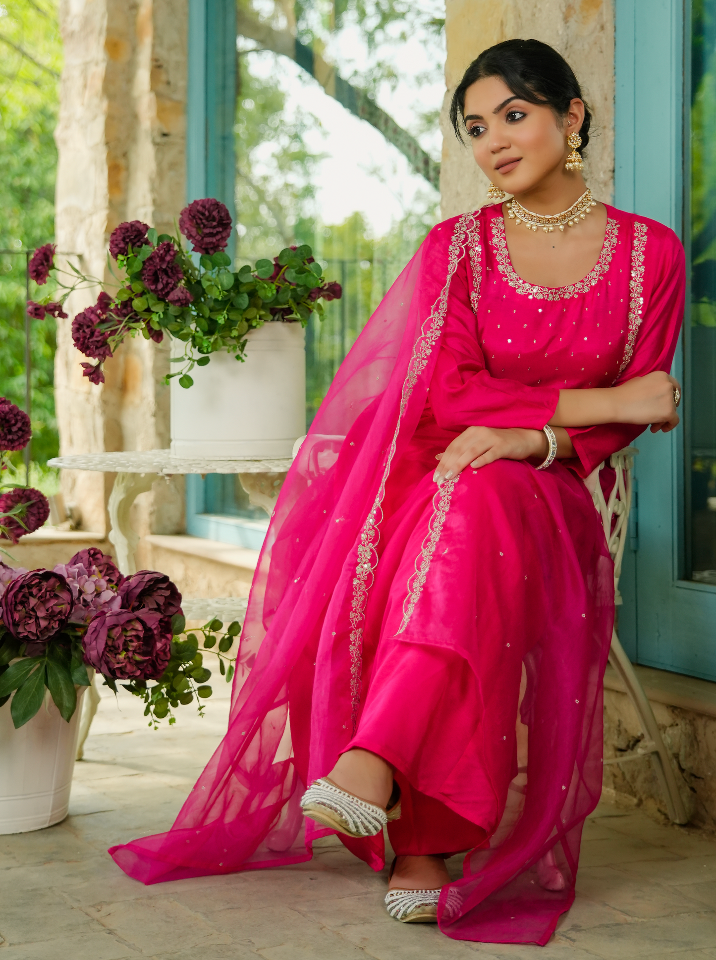 Rani Russian Silk Suit Set