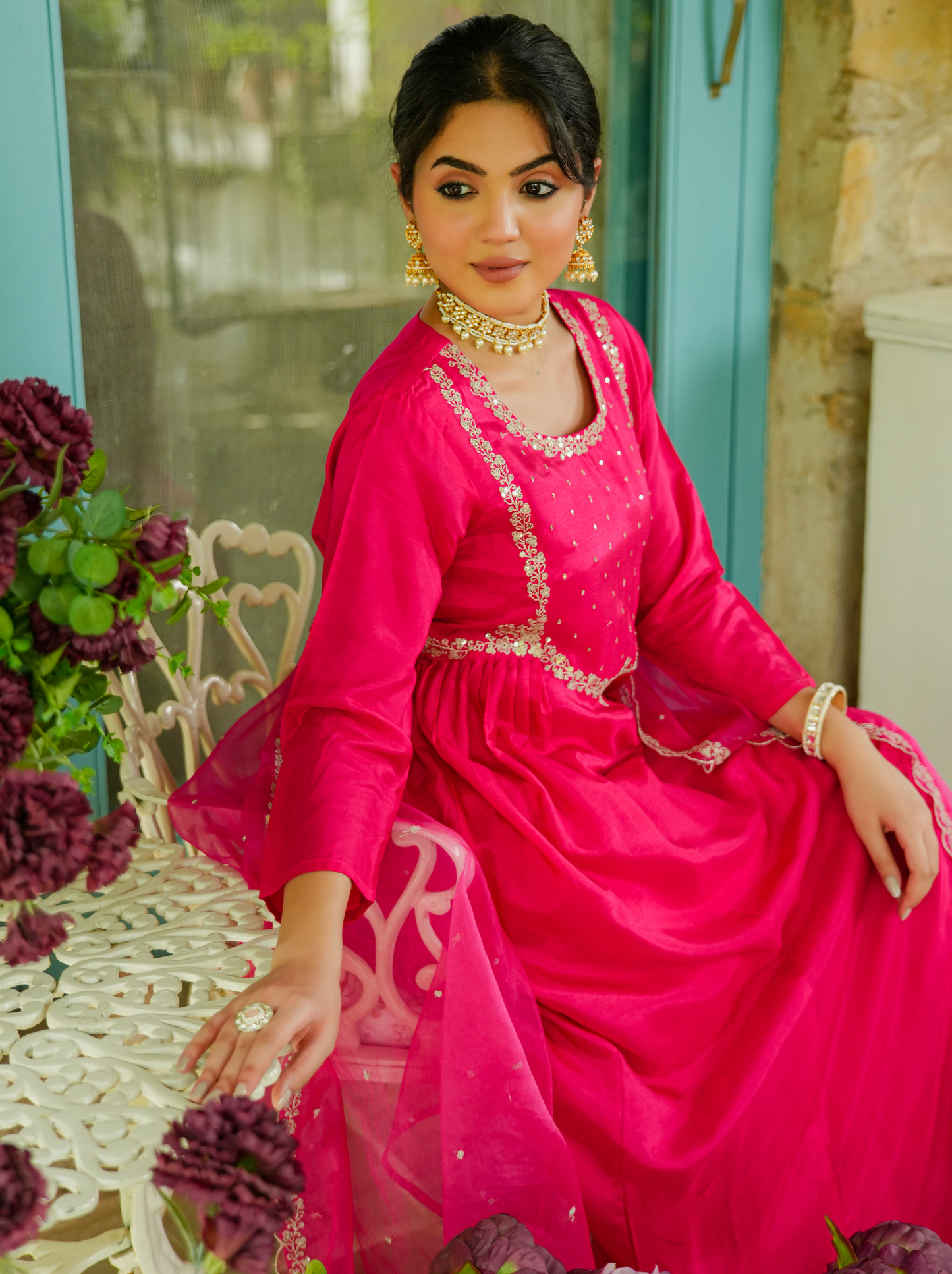 Rani Russian Silk Suit Set