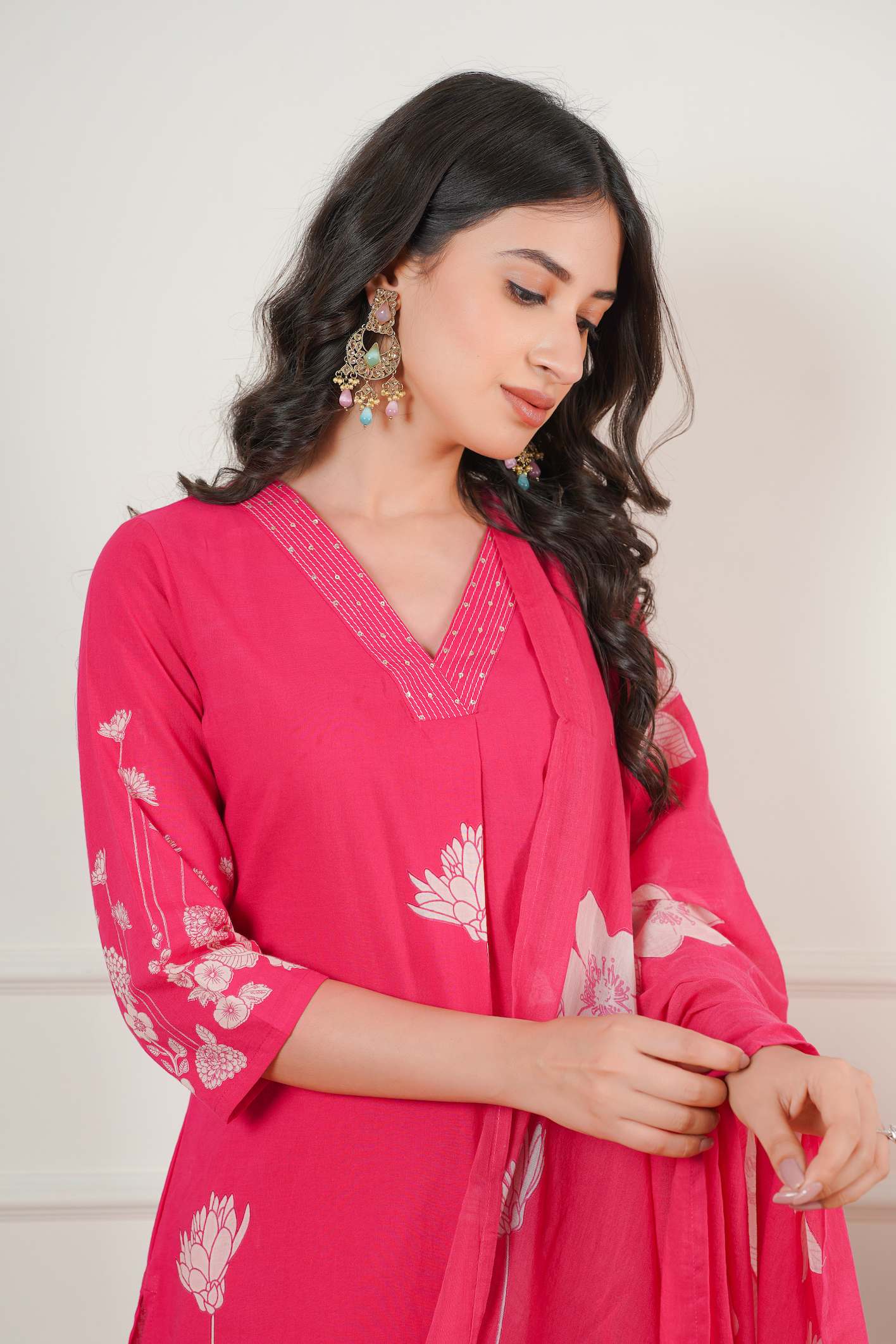 Bright Pink Suit Set
