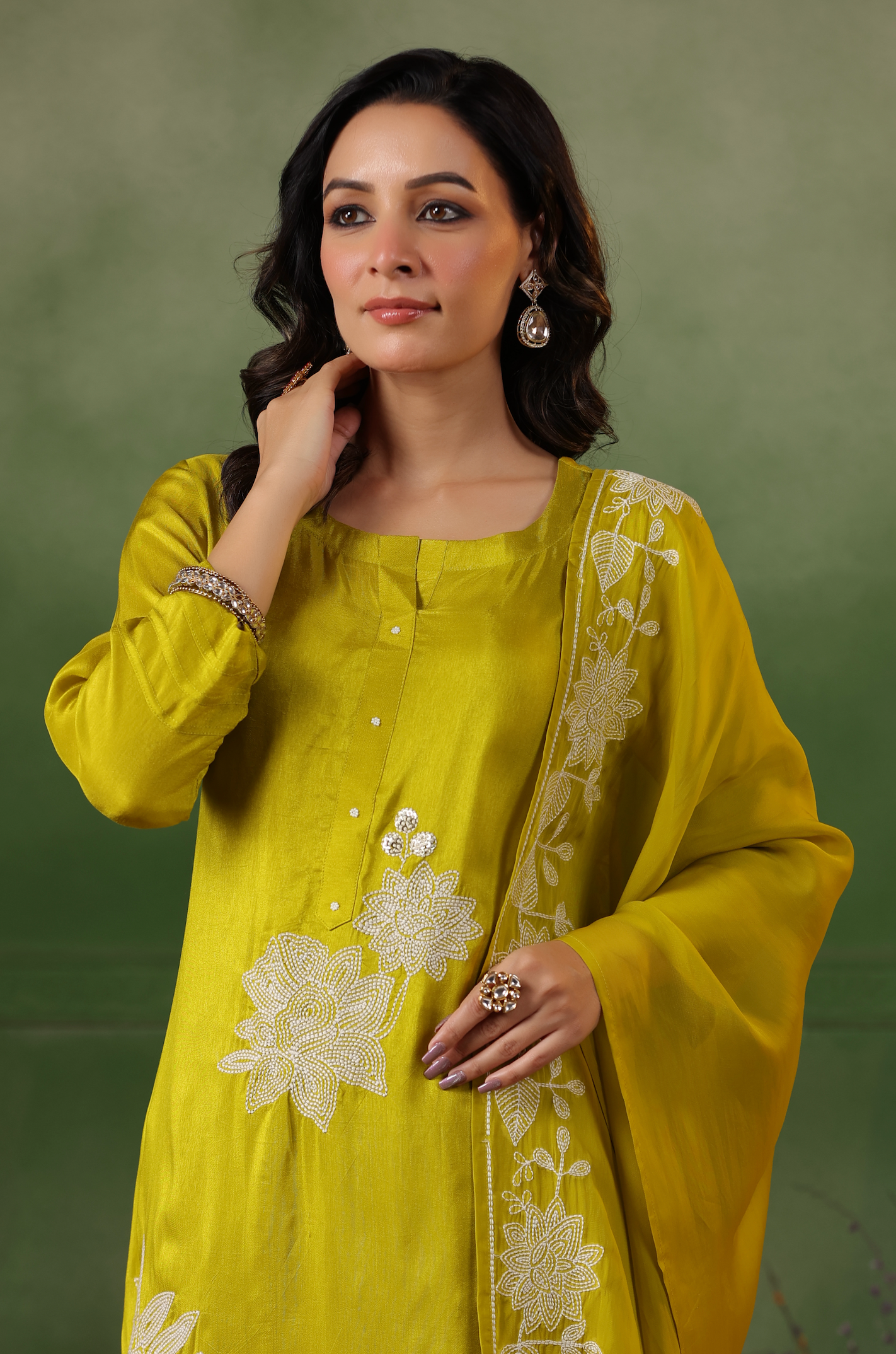 Luxury Mustard Suit set
