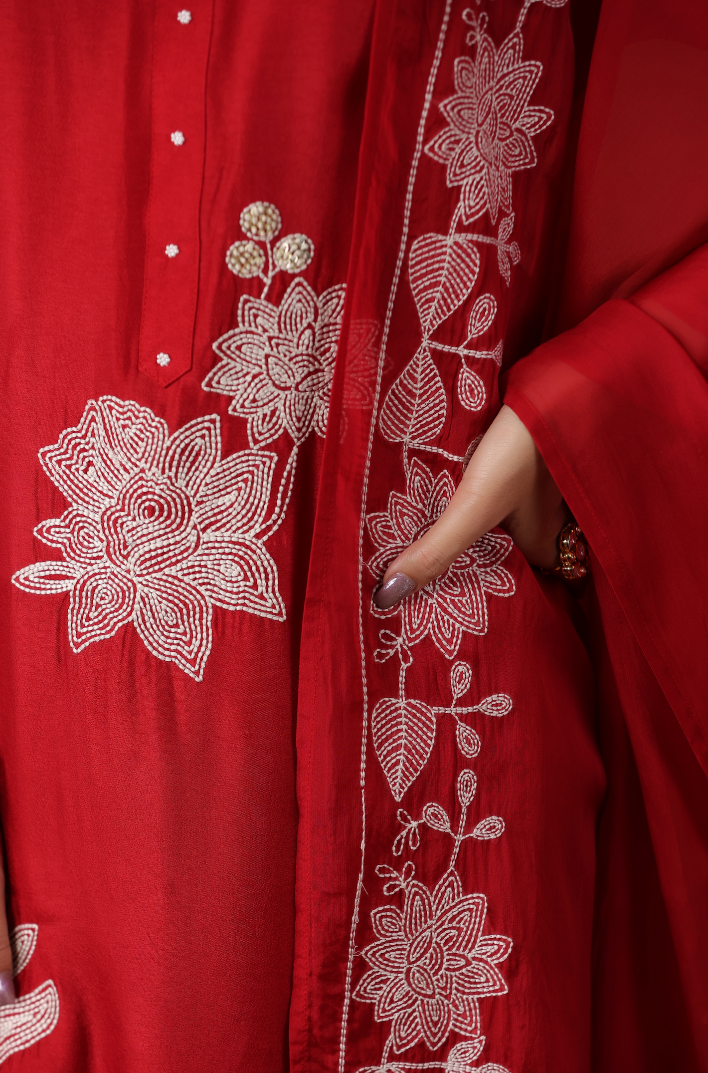Luxury Red Suit Set