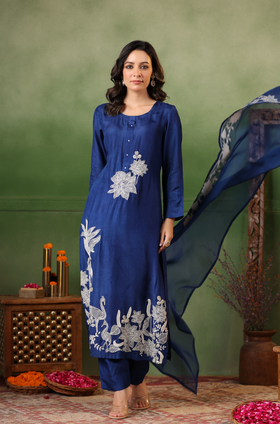 Luxury Blue Suit Set