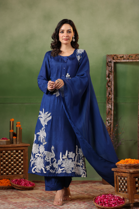 Luxury Blue Suit Set