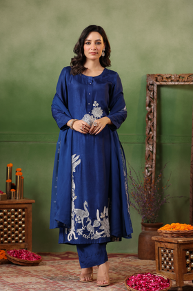 Luxury Blue Suit Set